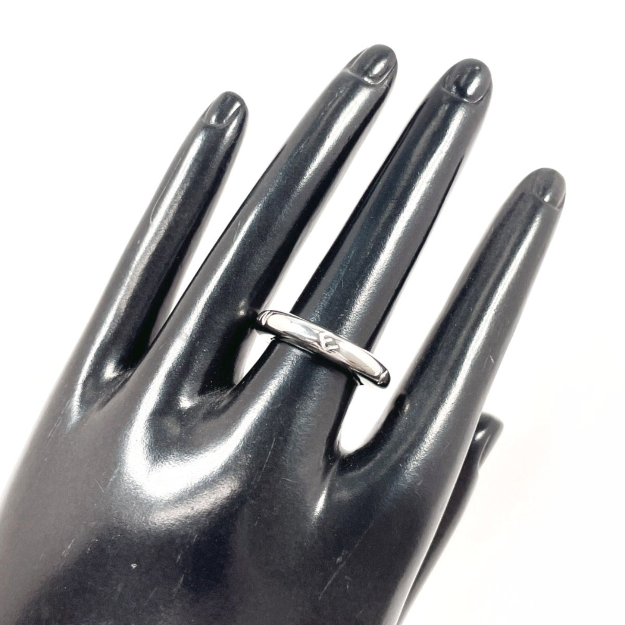 Chanel Silver Silver 925 Band Ring (Pre-Owned)