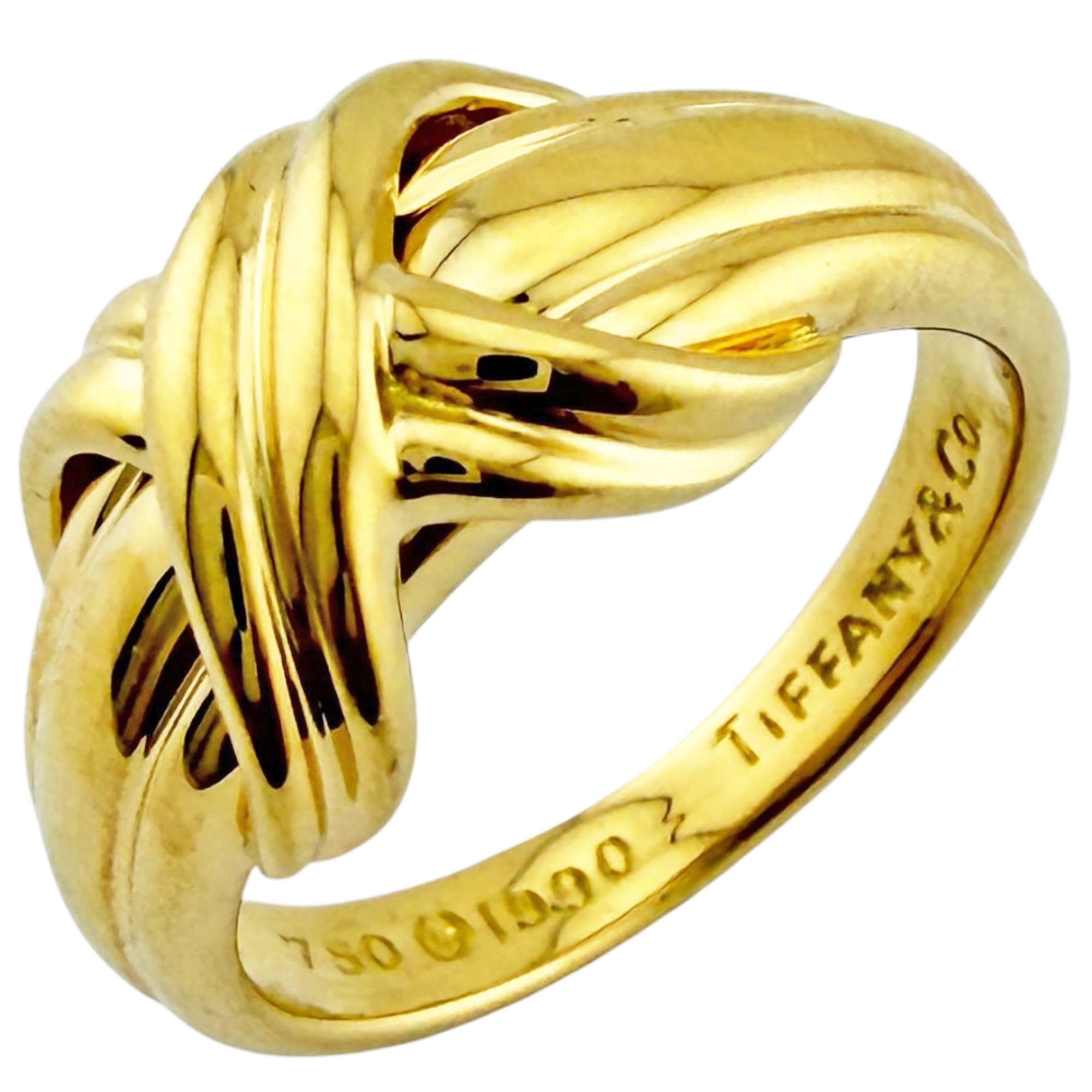 Tiffany Gold Yellow Gold (18K) Band Ring (Pre-Owned)