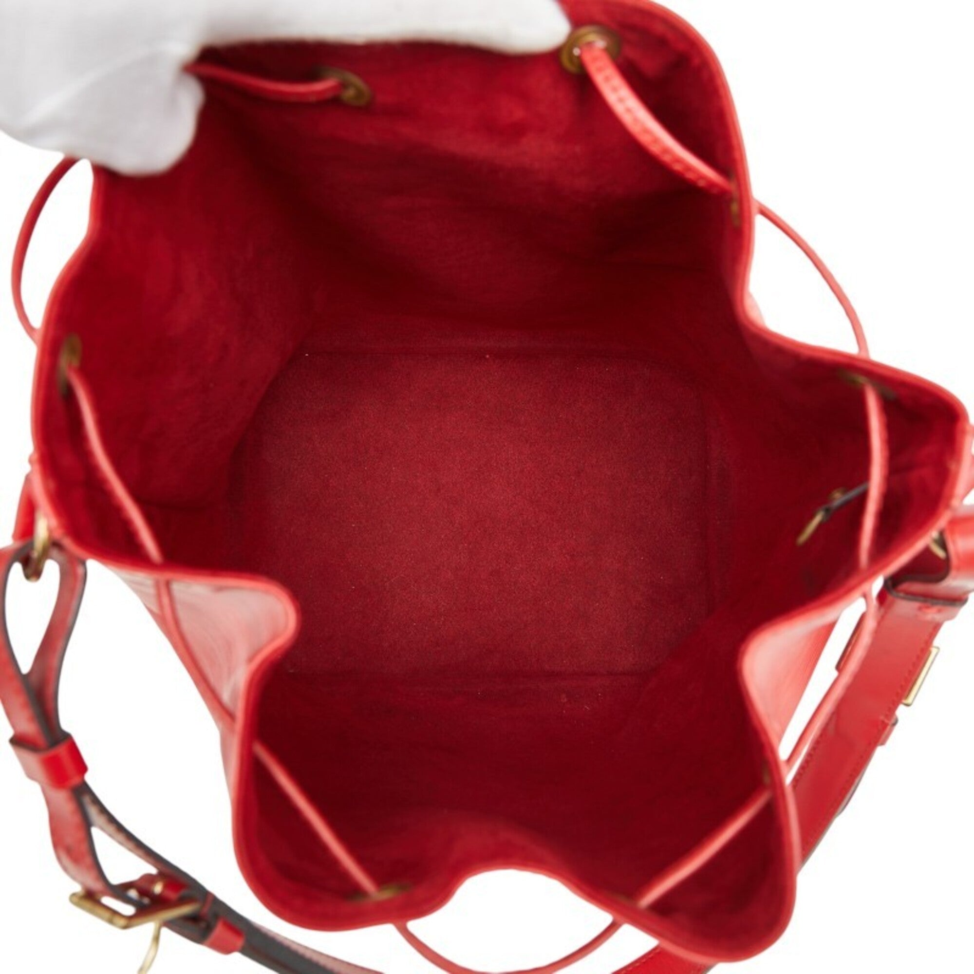 Louis Vuitton Castilian Red Leather Shoulder Bag (Pre-Owned)