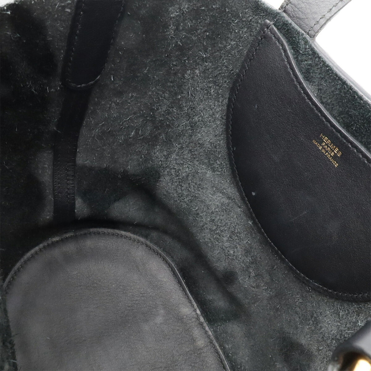 Hermes Black Togo Leather Handbag Tote Bag (Pre-Owned)