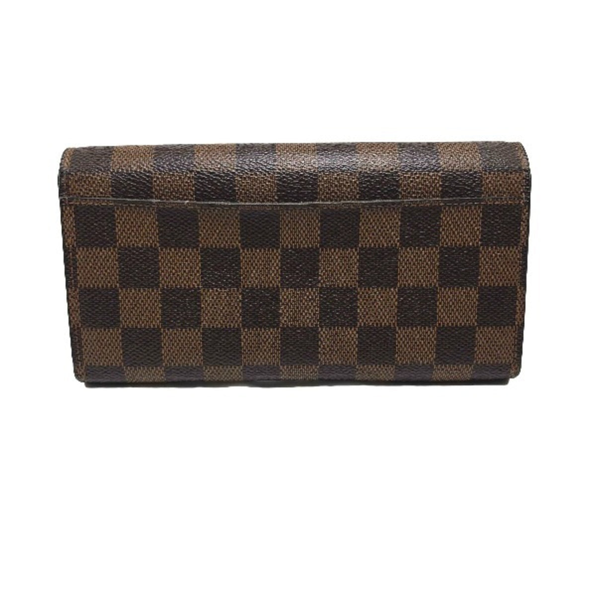 Louis Vuitton Ebene Damier Canvas Long Wallet (Bi-Fold) (Pre-Owned)