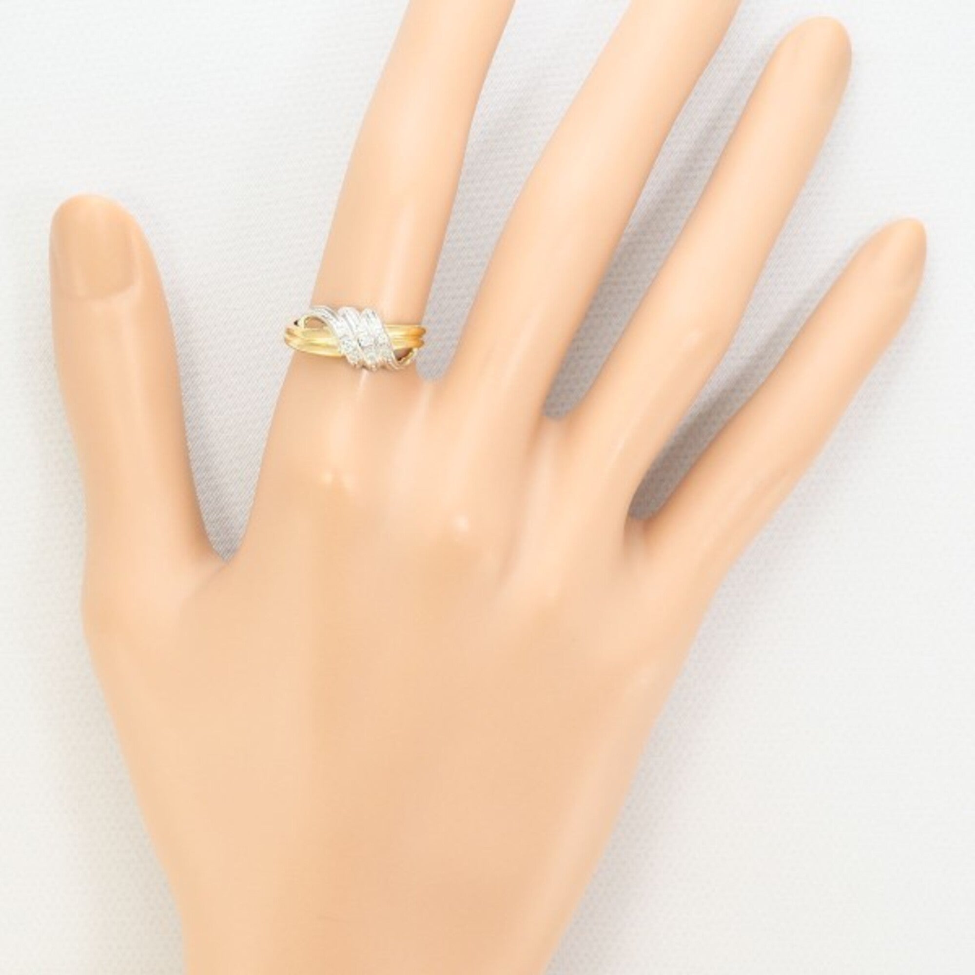 Unbranded Platinum Yellow Gold Yellow Gold (18K) Platinum 900 Band Ring (Pre-Owned)