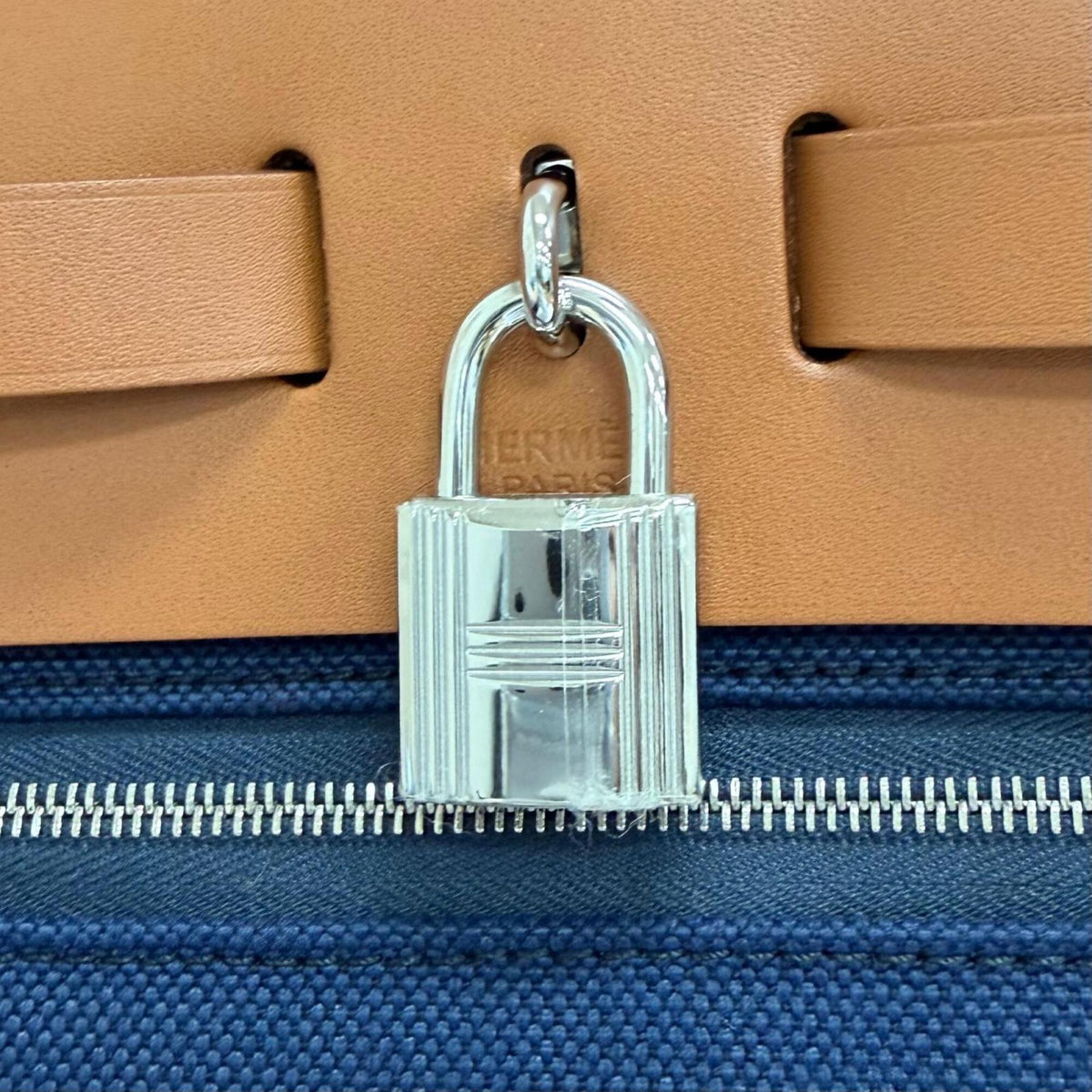 Hermes Blue Marine Handbag Shoulder Bag (Pre-Owned)