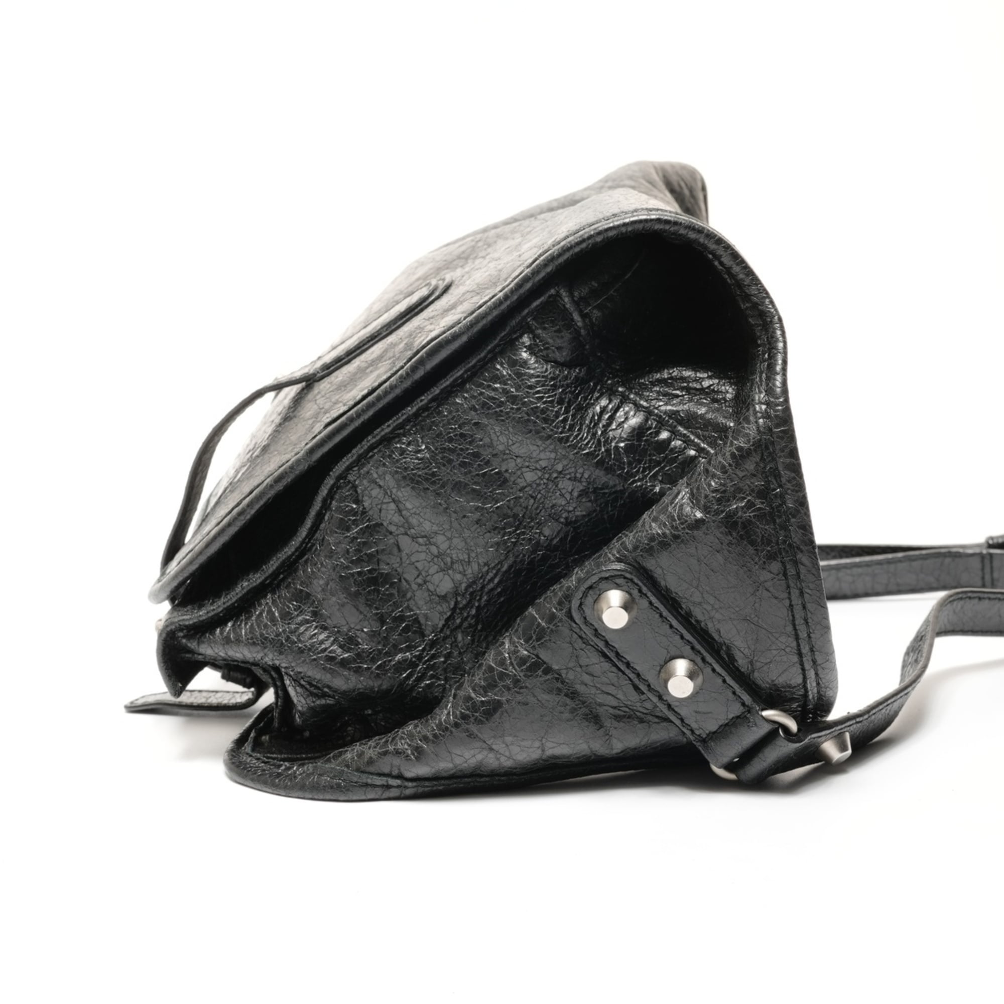 Balenciaga Black Shoulder Bag Sling Bag (Pre-Owned)