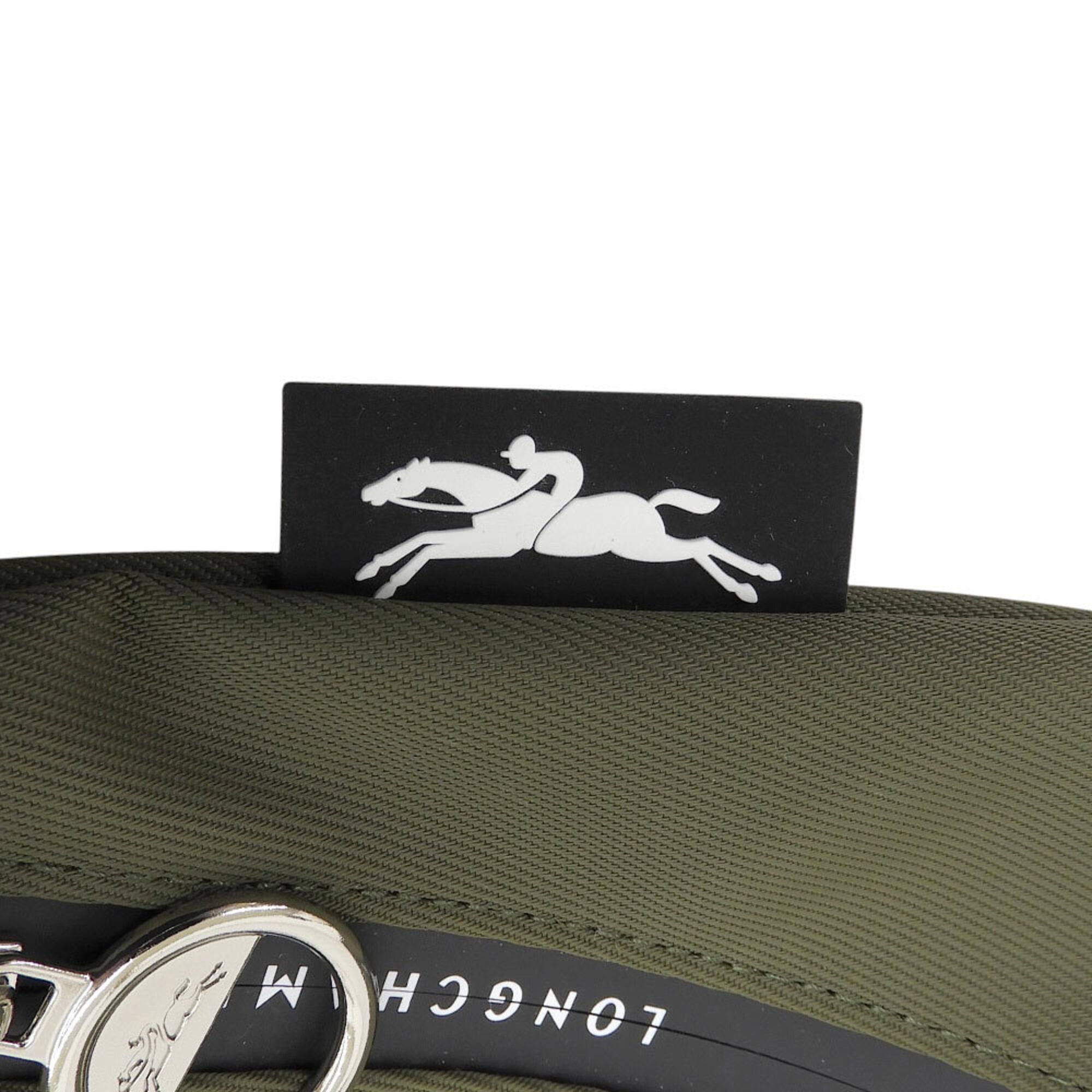 Longchamp Khaki Nylon Crossbody Bag Shoulder Bag (Pre-Owned)