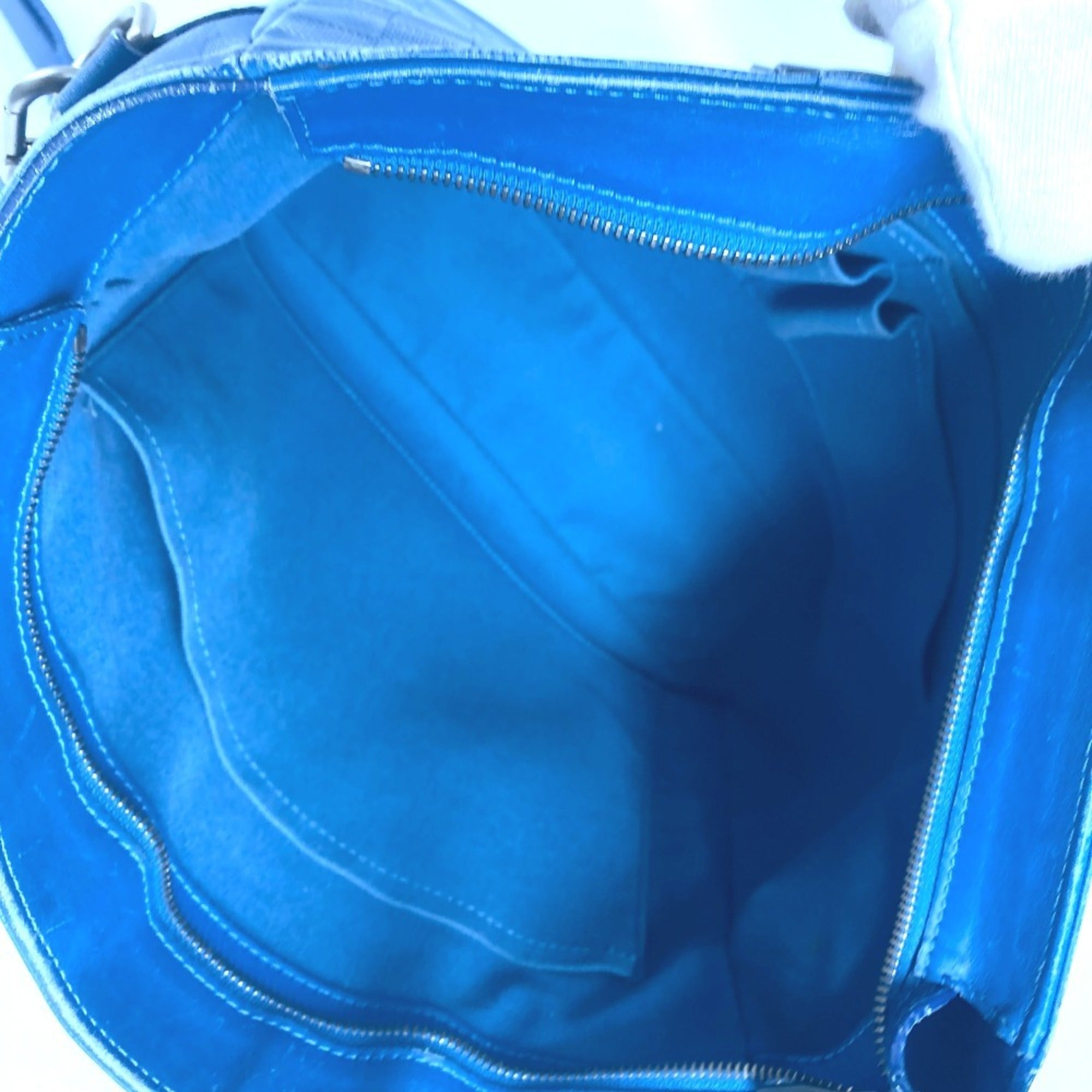 Louis Vuitton Blue Galle Damier Infini Shoulder Bag Tote Bag (Pre-Owned)