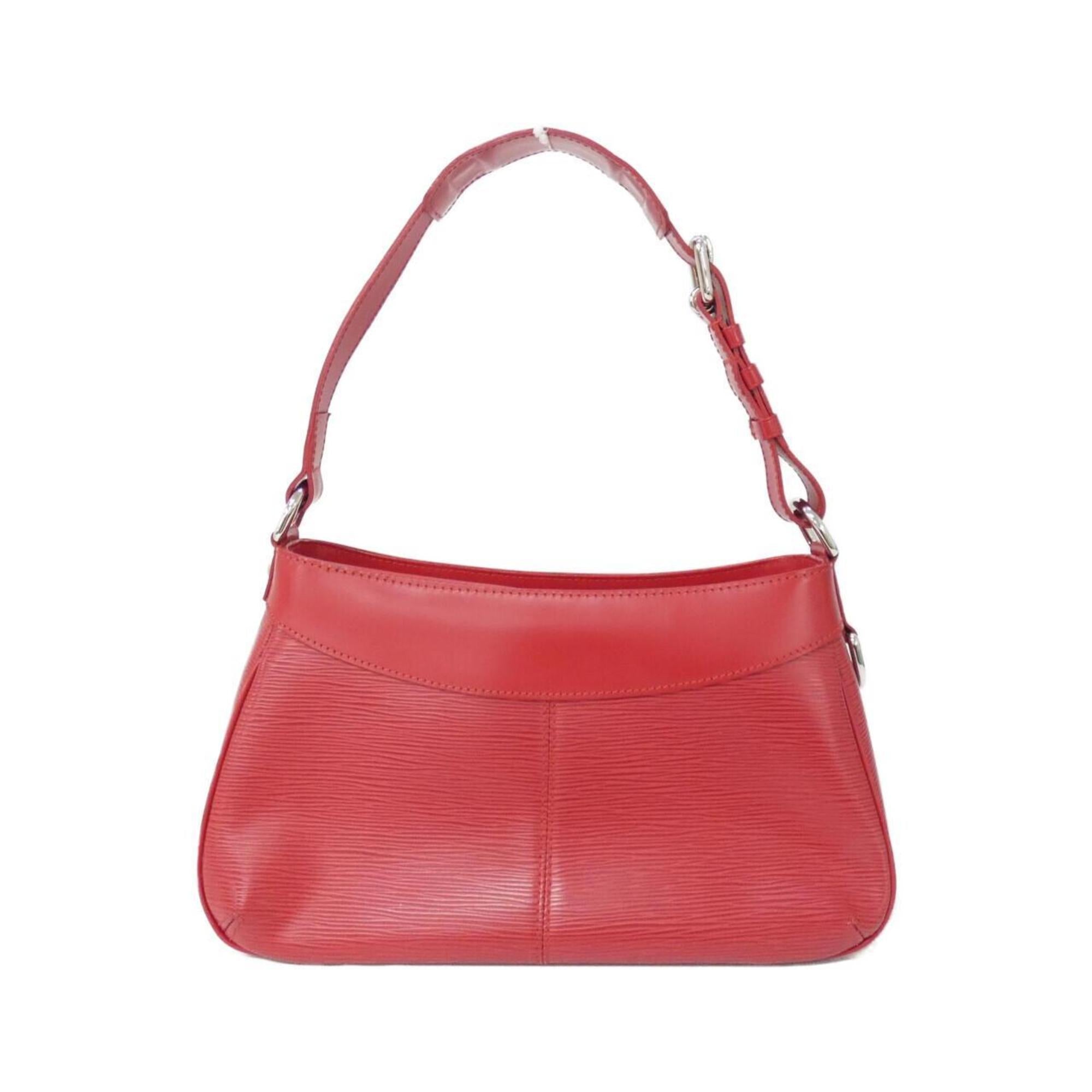 Louis Vuitton Rouge Leather Shoulder Bag (Pre-Owned)