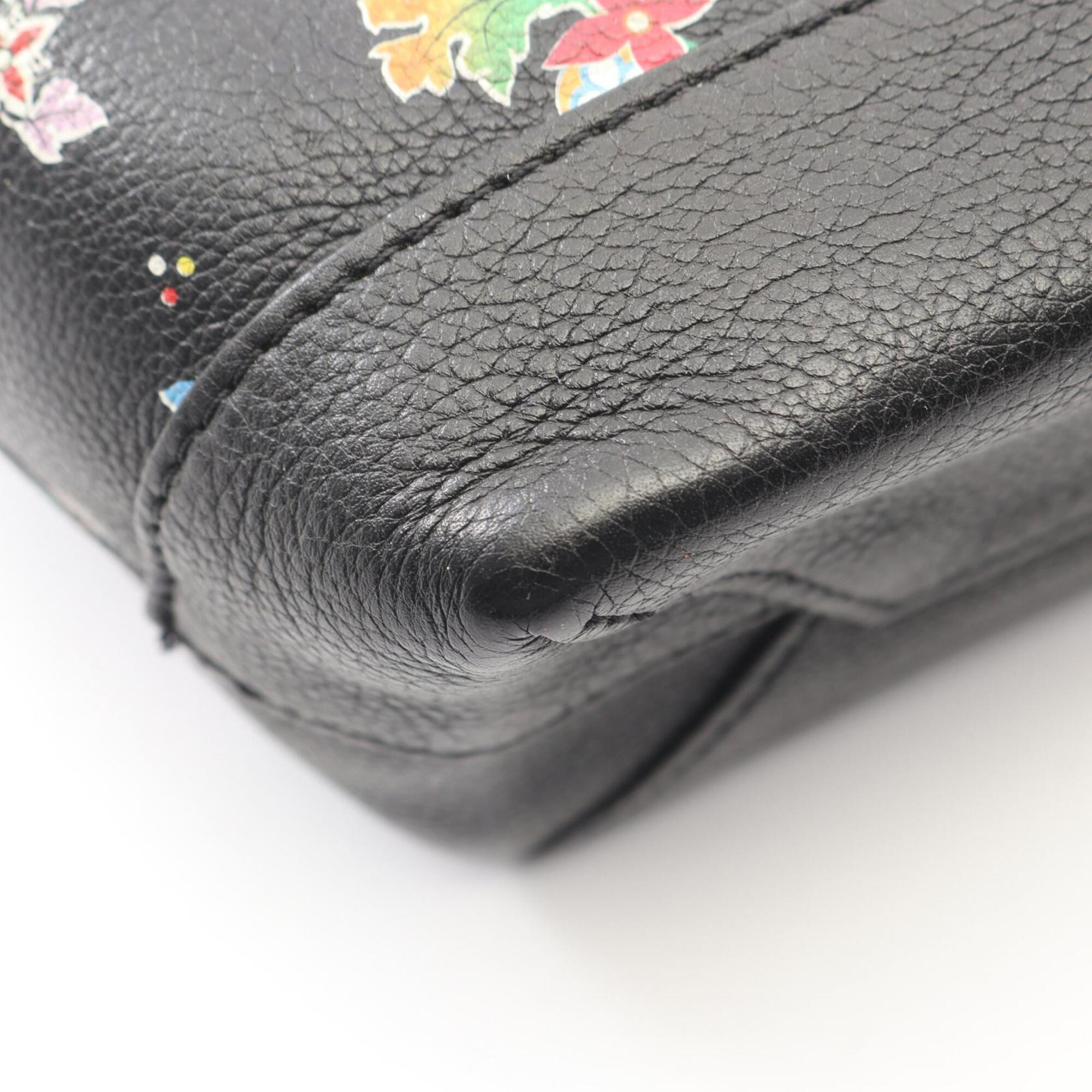 Louis Vuitton Black Leather Backpack (Pre-Owned)