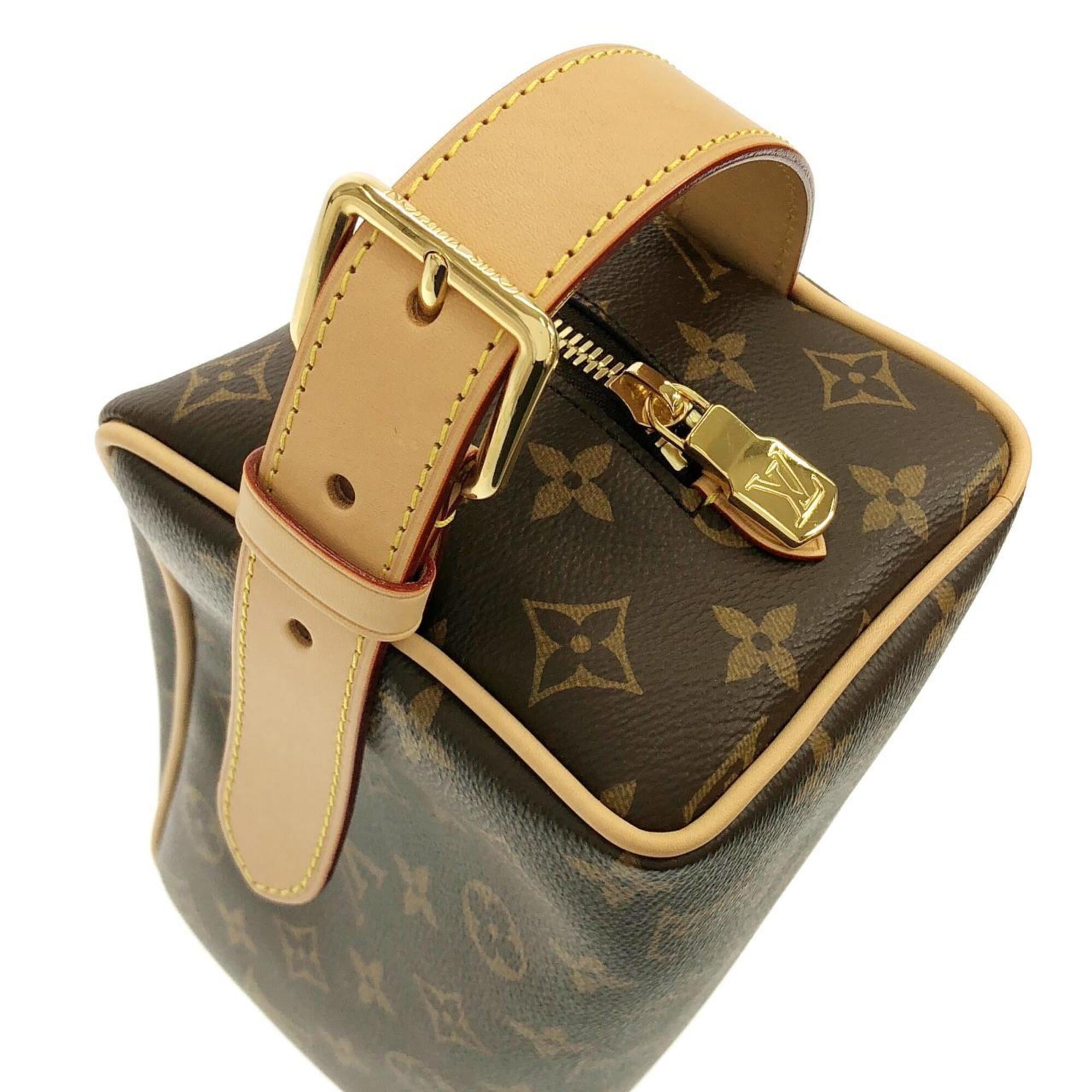 Louis Vuitton Brown Coated Canvas Handbag Pouch (Pre-Owned)