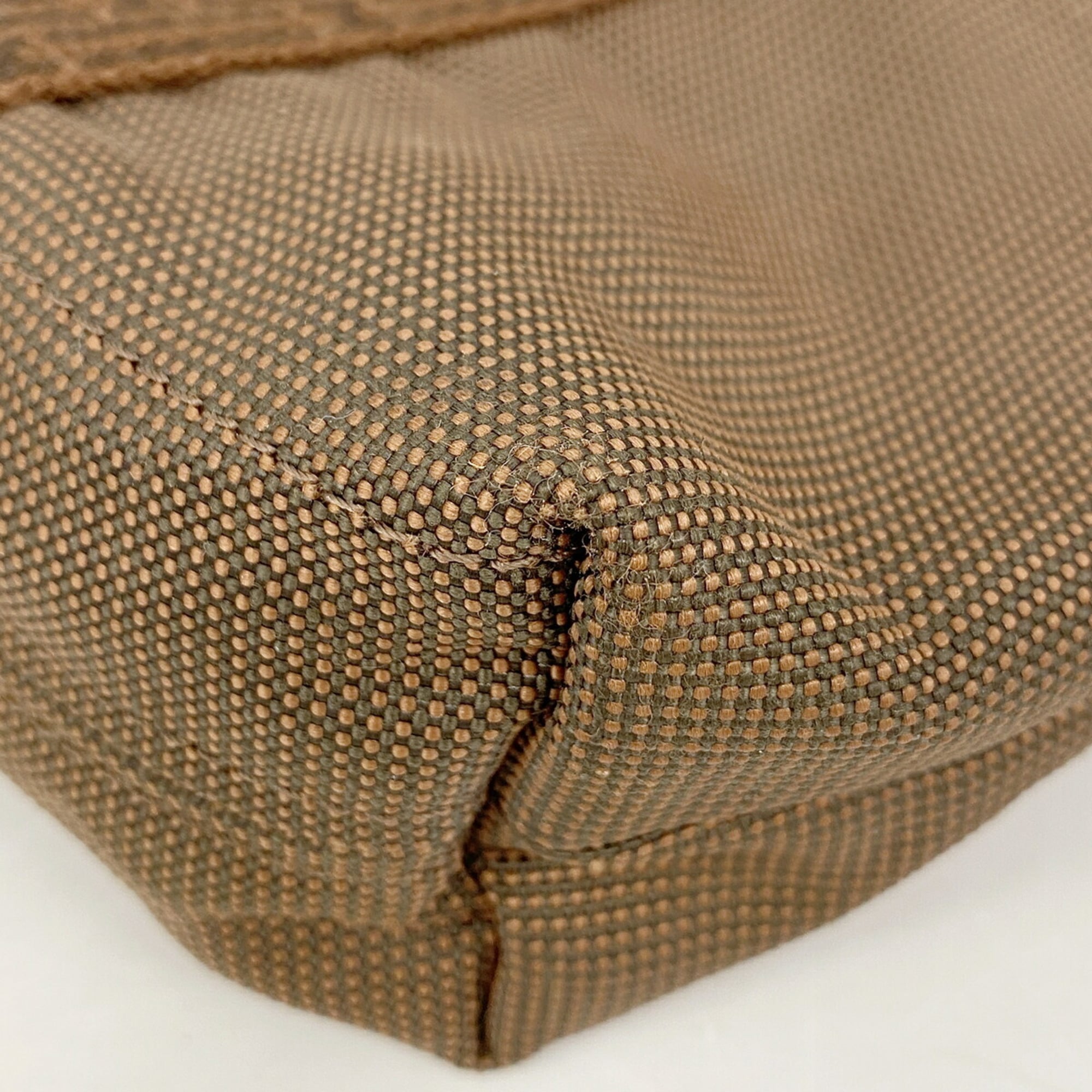 Hermes Brown Nylon Tote Bag (Pre-Owned)