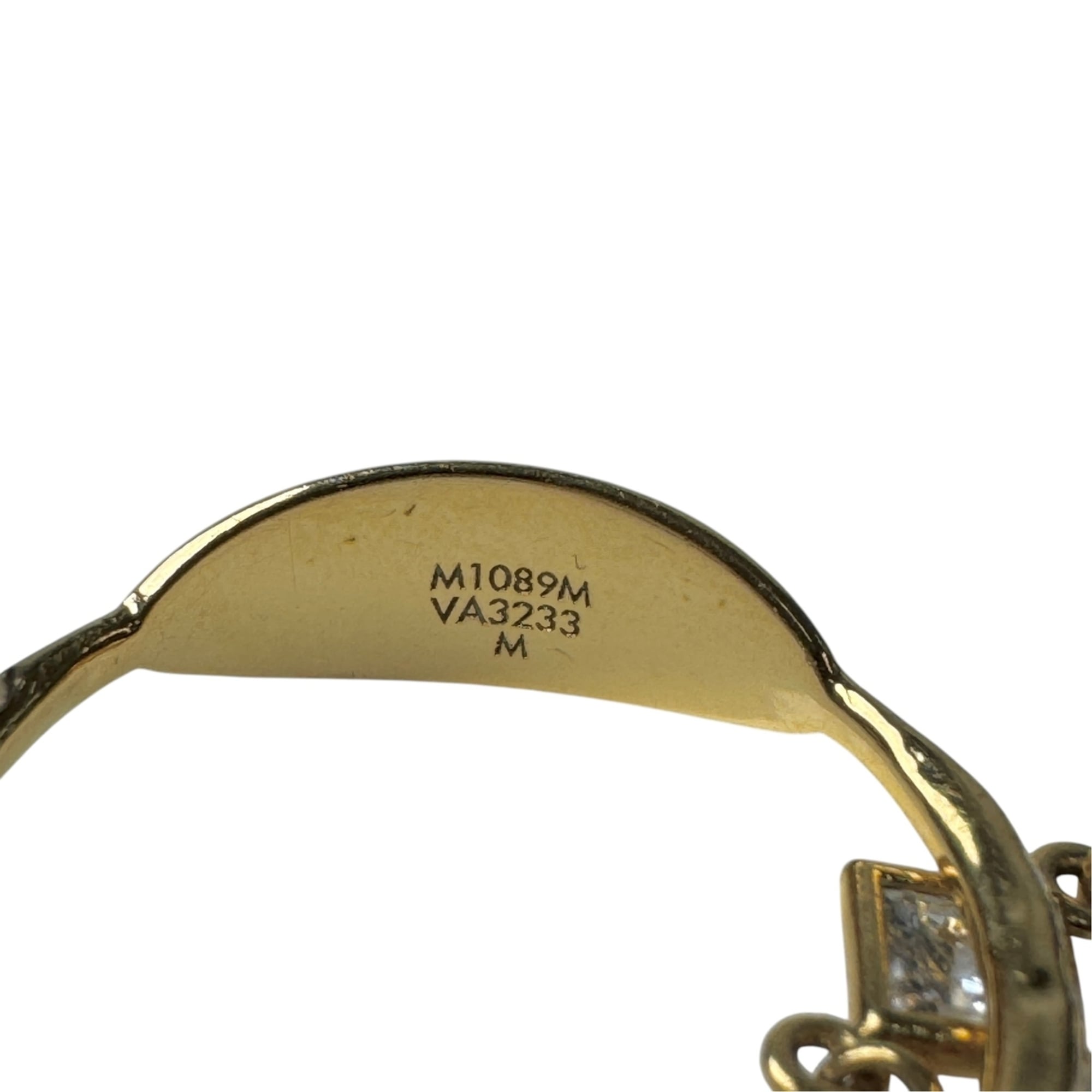 Louis Vuitton Gold Gold Plating Band Ring (Pre-Owned)