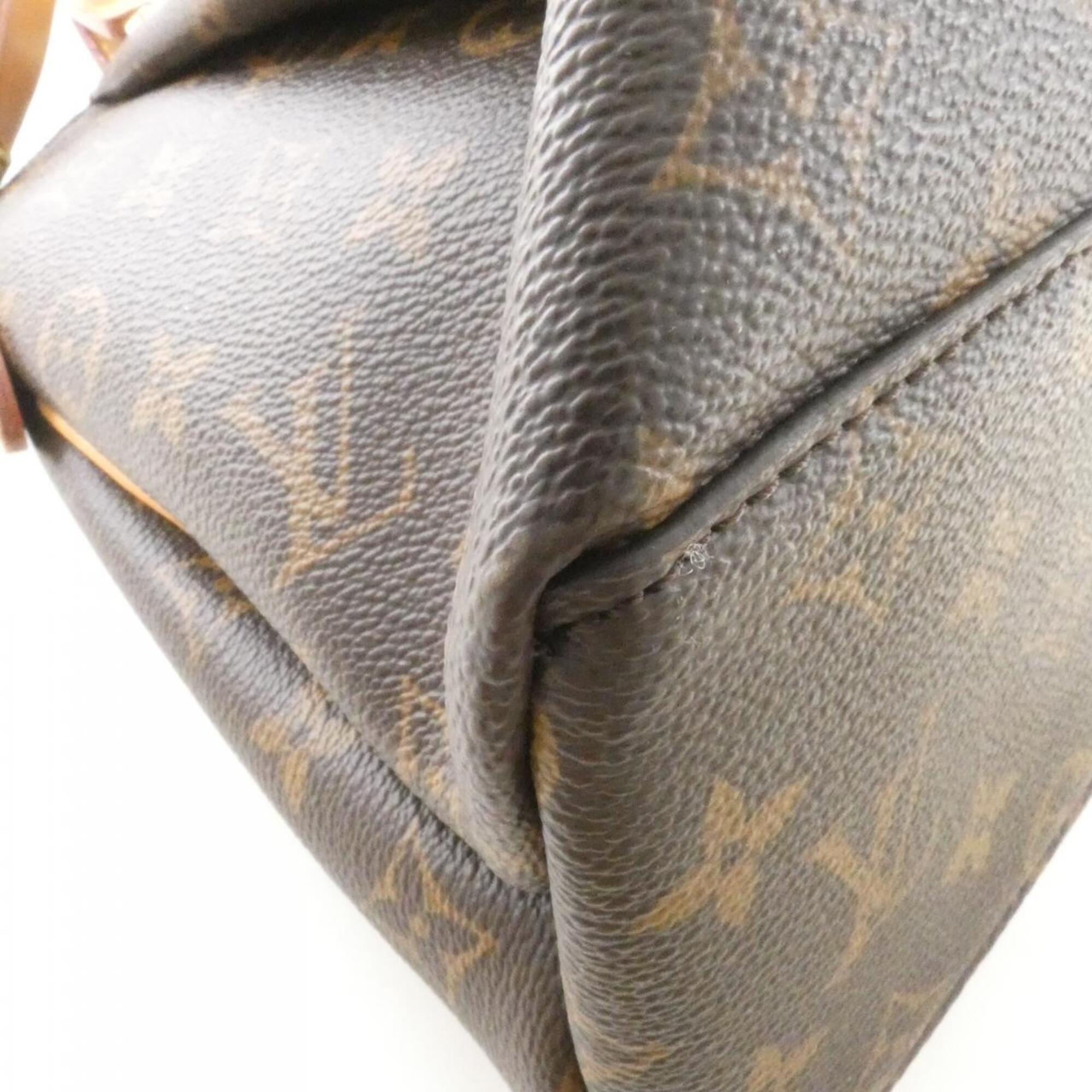 Louis Vuitton Marron Monogram Coated Canvas Handbag (Pre-Owned)