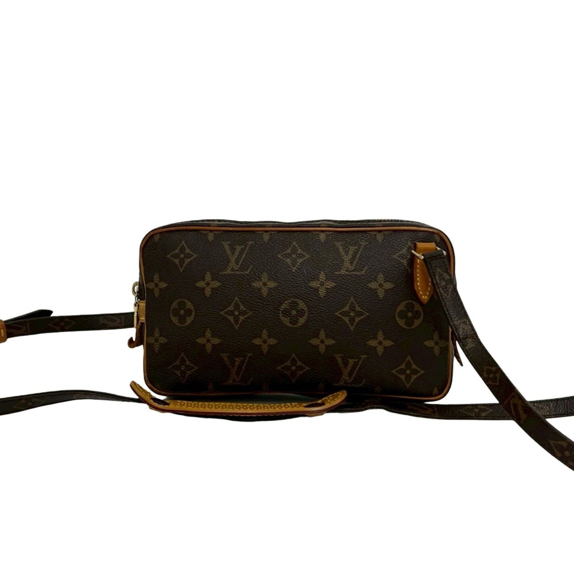 Louis Vuitton Brown Leather Pvc Pochette Shoulder Bag (Pre-Owned)