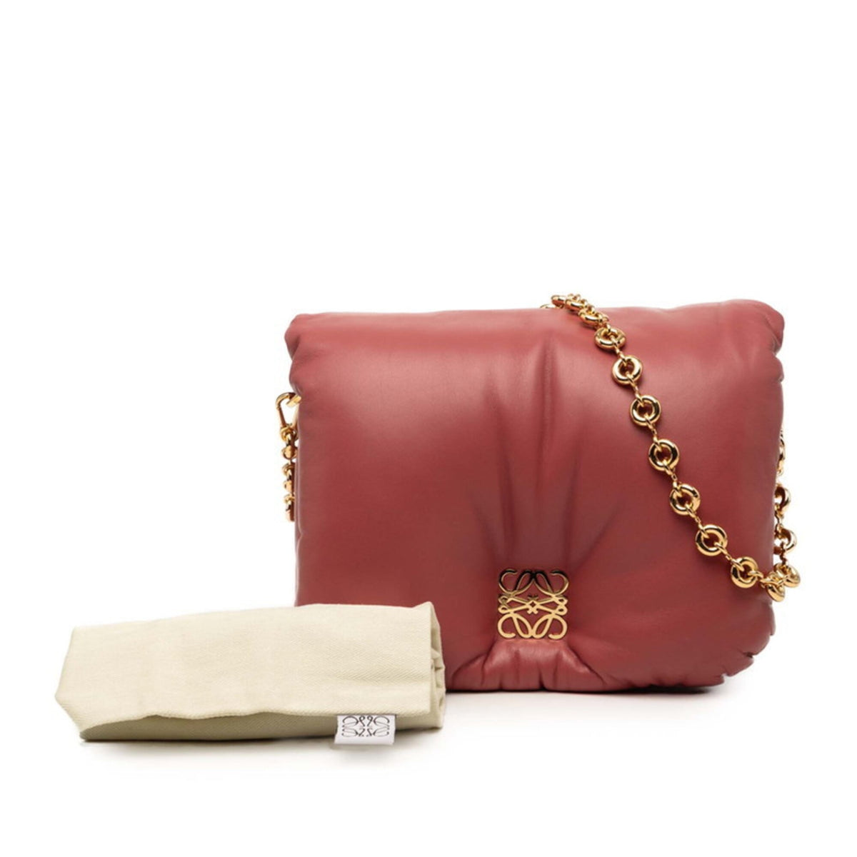 Loewe Pink Leather Shoulder Bag (Pre-Owned)