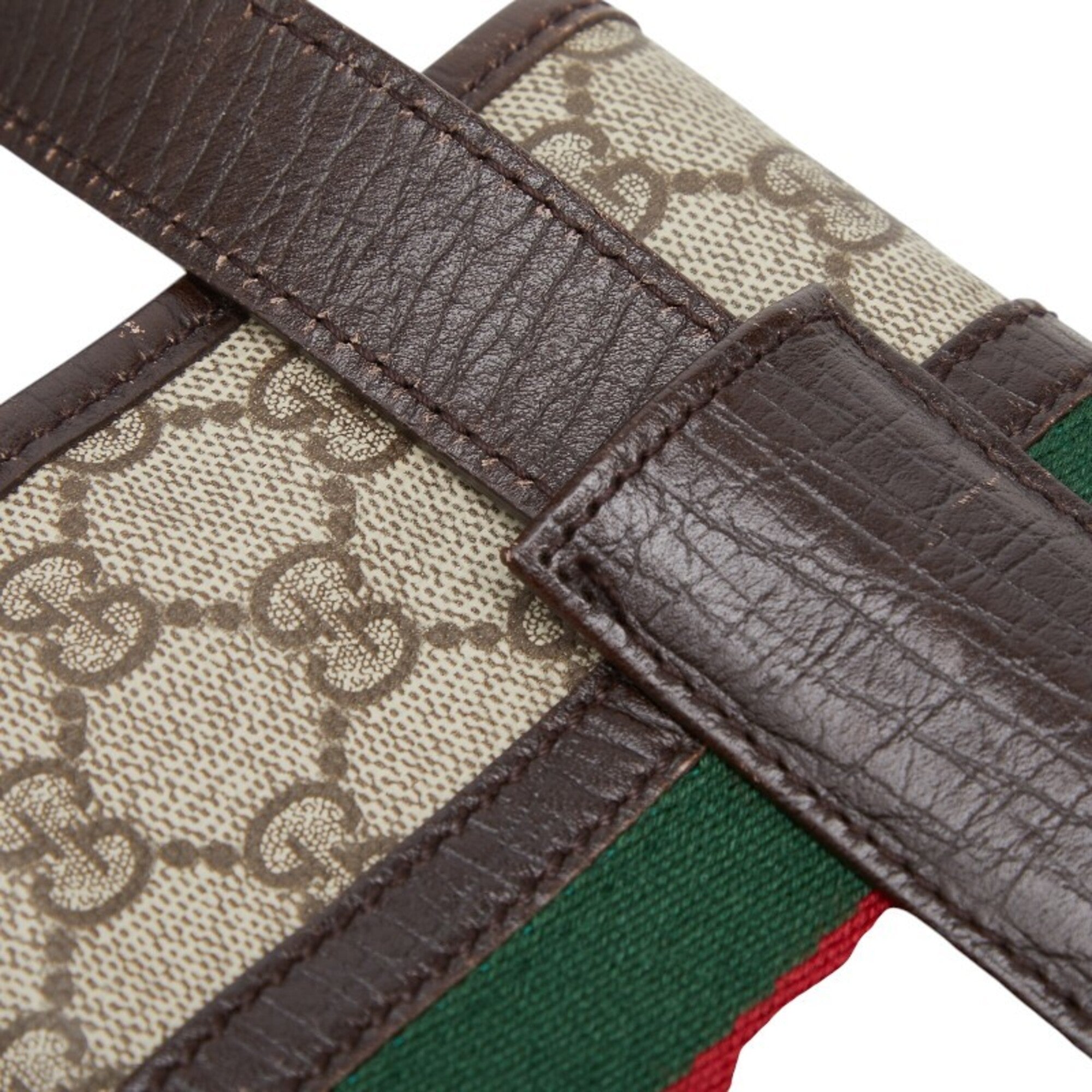 Gucci Beige Brown Pvc Leather Fanny Pack Sling Bag (Pre-Owned)
