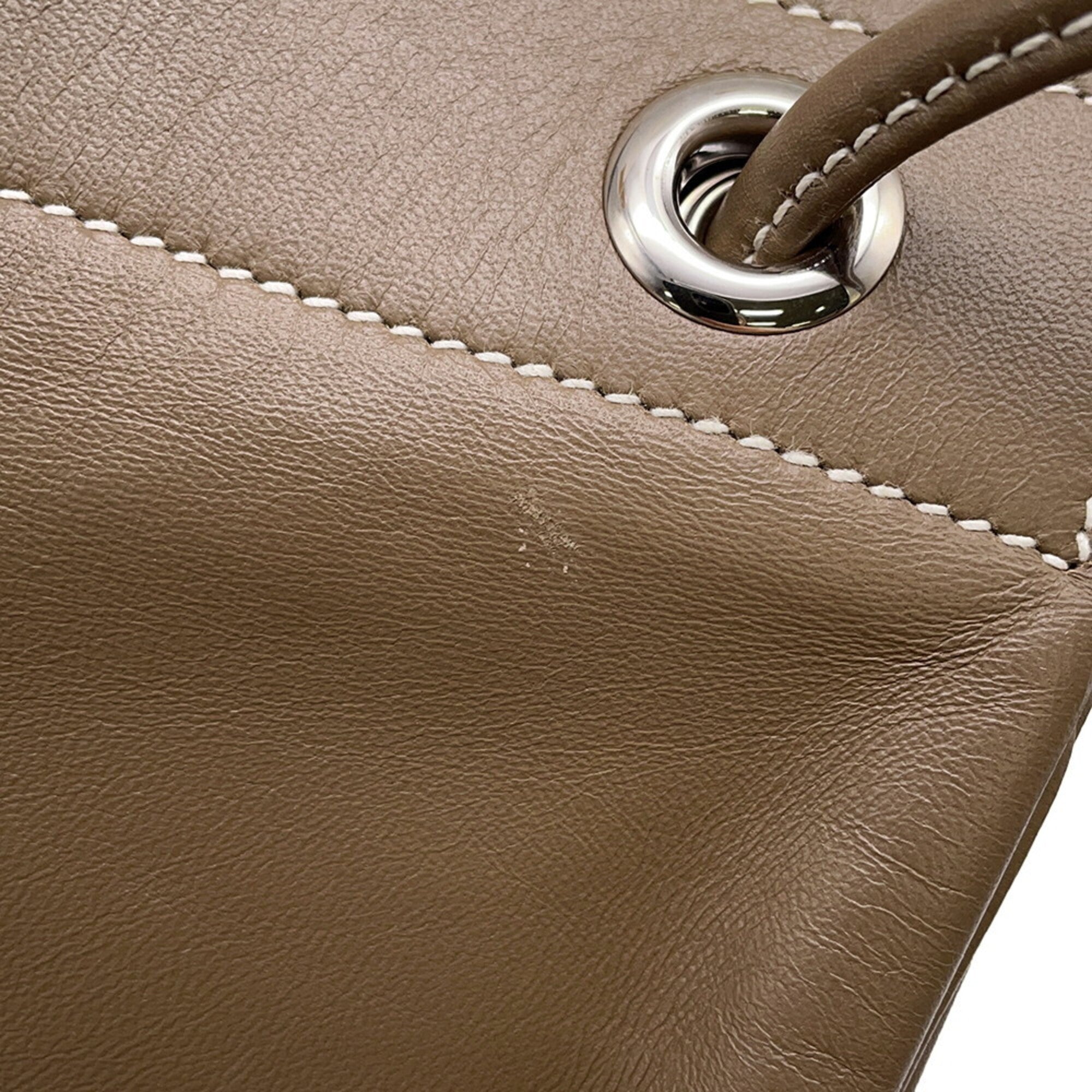 Hermes Etoupe Gray Swift Leather Shoulder Bag (Pre-Owned)