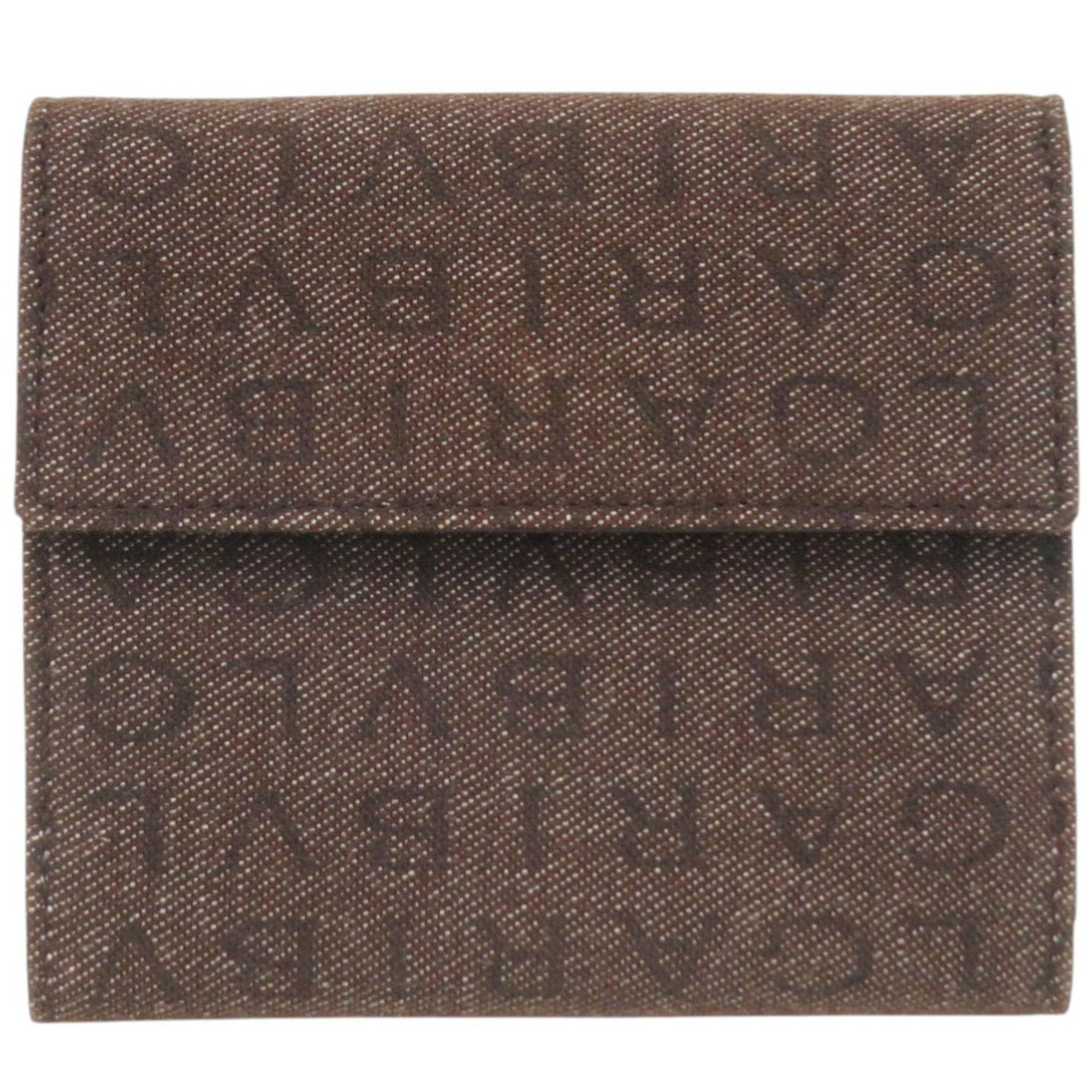 Bvlgari Brown Denim Leather Wallet (Bi-Fold) (Pre-Owned)