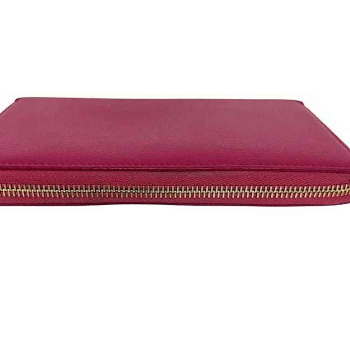 Yves Saint Laurent Pink Leather Long Wallet (Bi-Fold) (Pre-Owned)