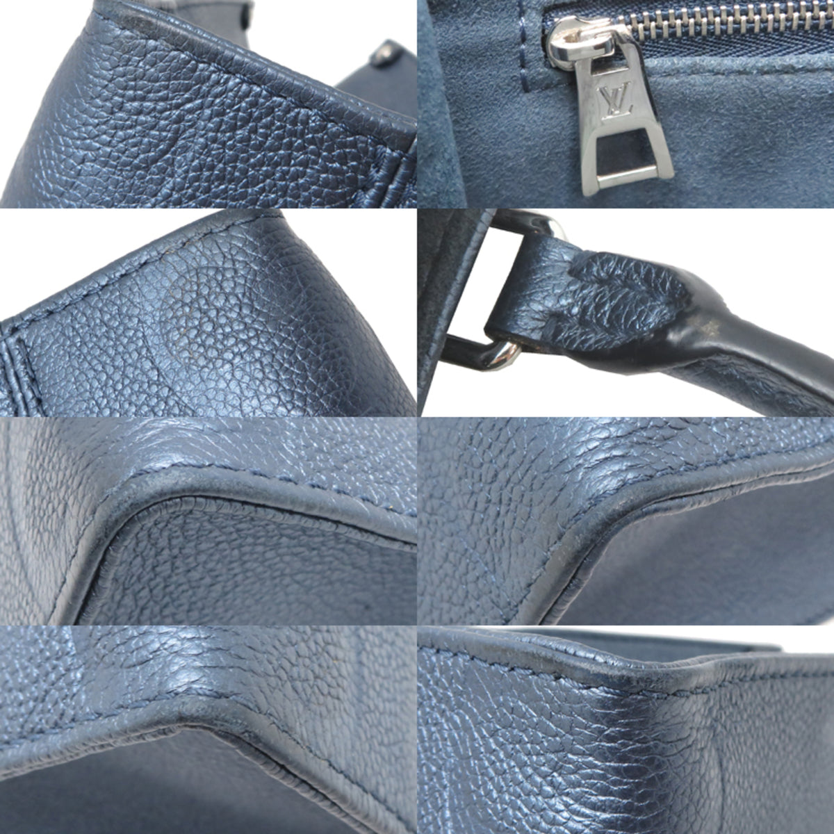 Louis Vuitton Metallic Blue Monogram Empreinte Handbag (Pre-Owned)