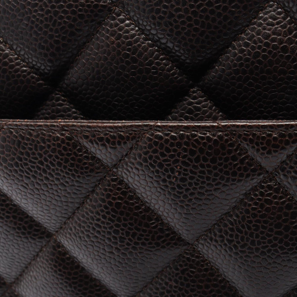 Chanel Brown Grained Calfskin Handbag Tote Bag (Pre-Owned)