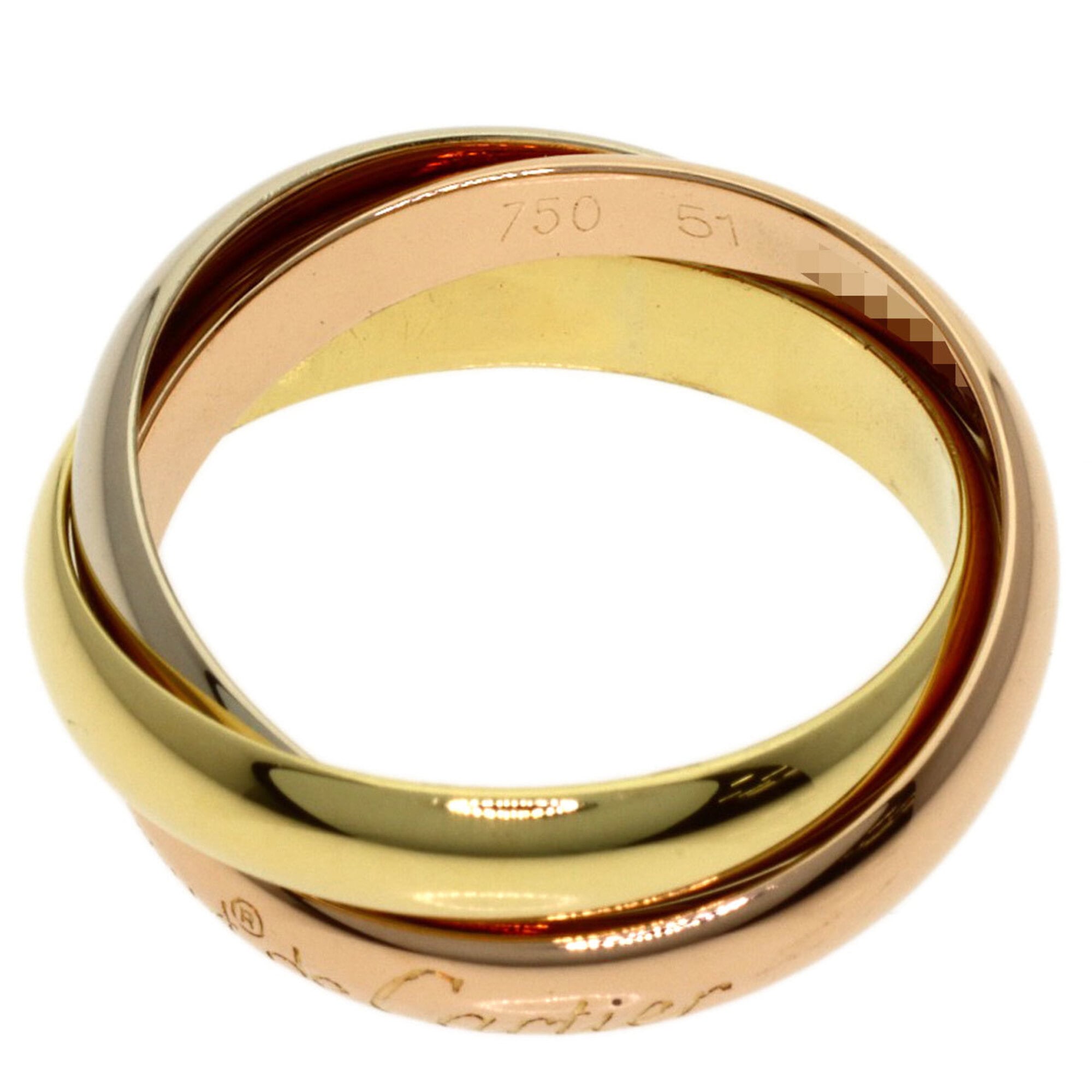 Cartier Yellow Gold (18K) Pink Gold (18K) White Gold (18K) Band Ring (Pre-Owned)