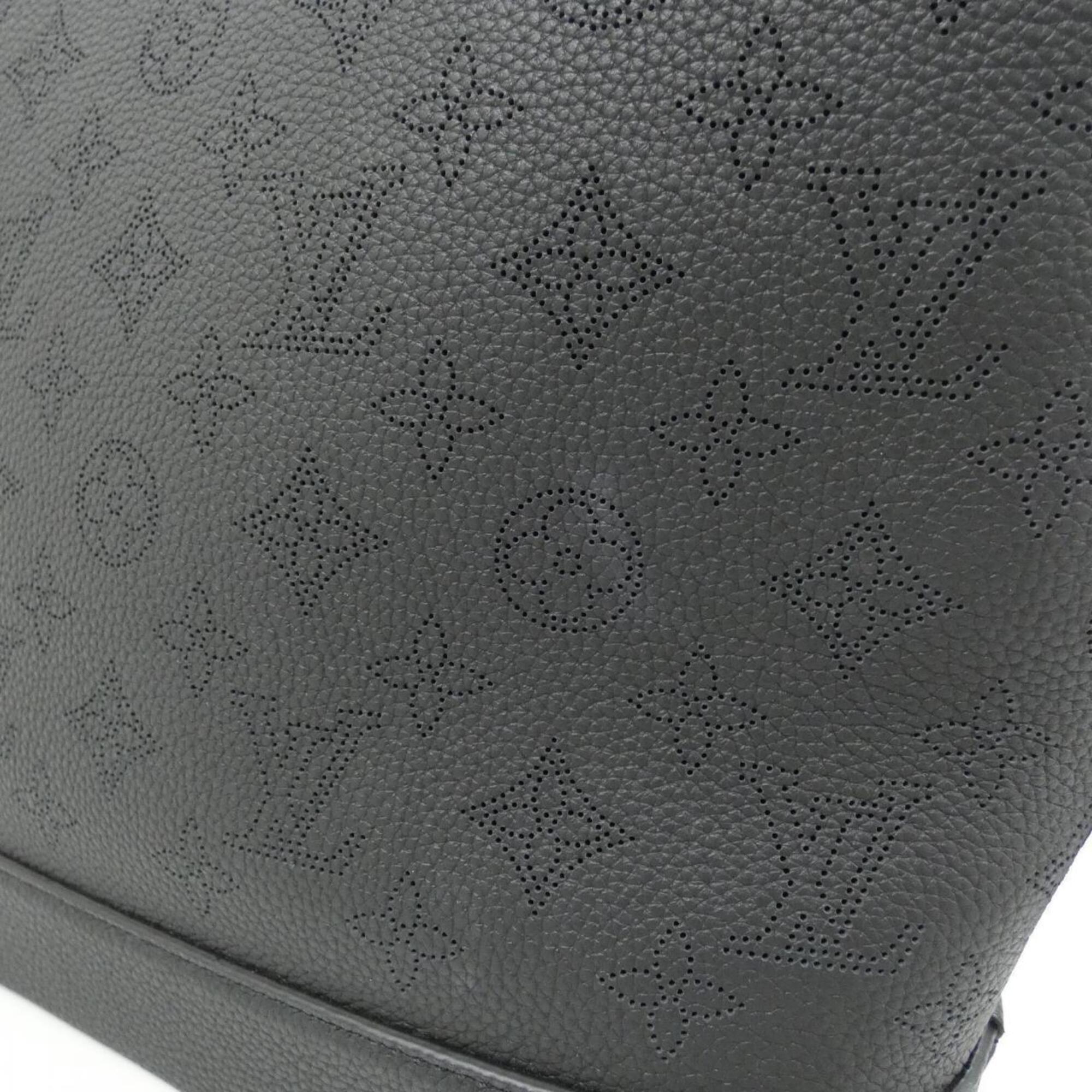 Louis Vuitton Mahina Black Leather Shoulder Bag (Pre-Owned)