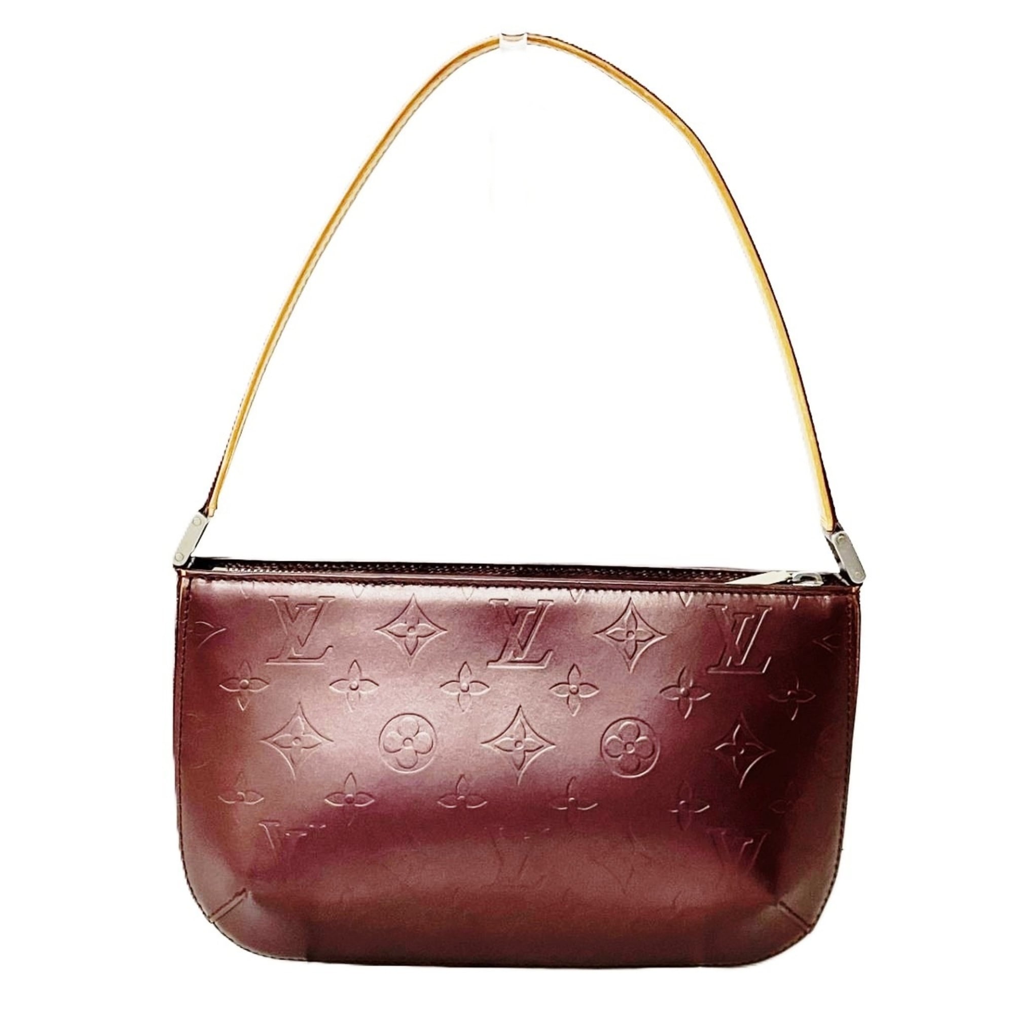 Louis Vuitton Monogram Mat Violet Leather Handbag (Pre-Owned)