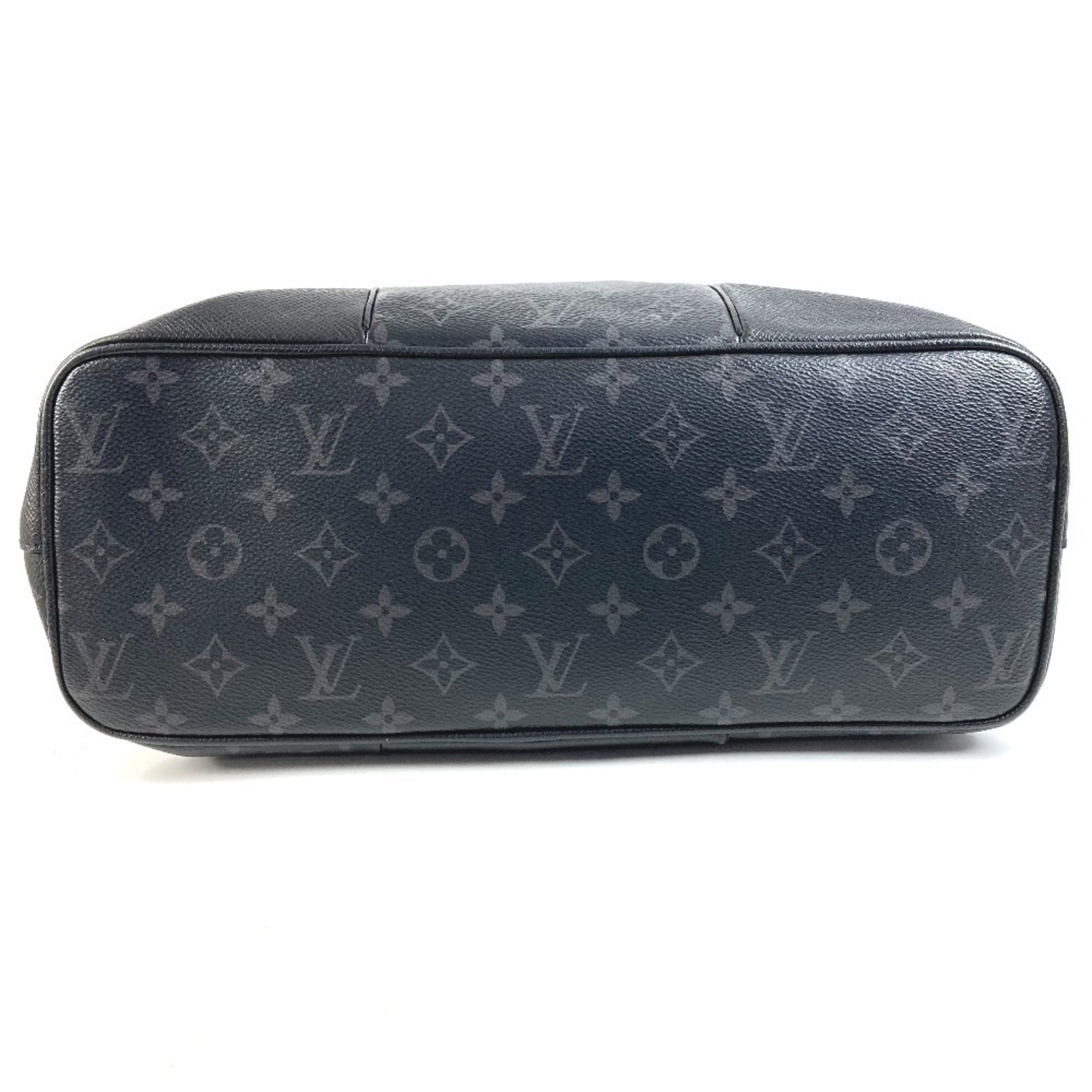 Louis Vuitton Black Taigarama Monogram Eclipse Handbag Shoulder Bag Tote Bag (Pre-Owned)