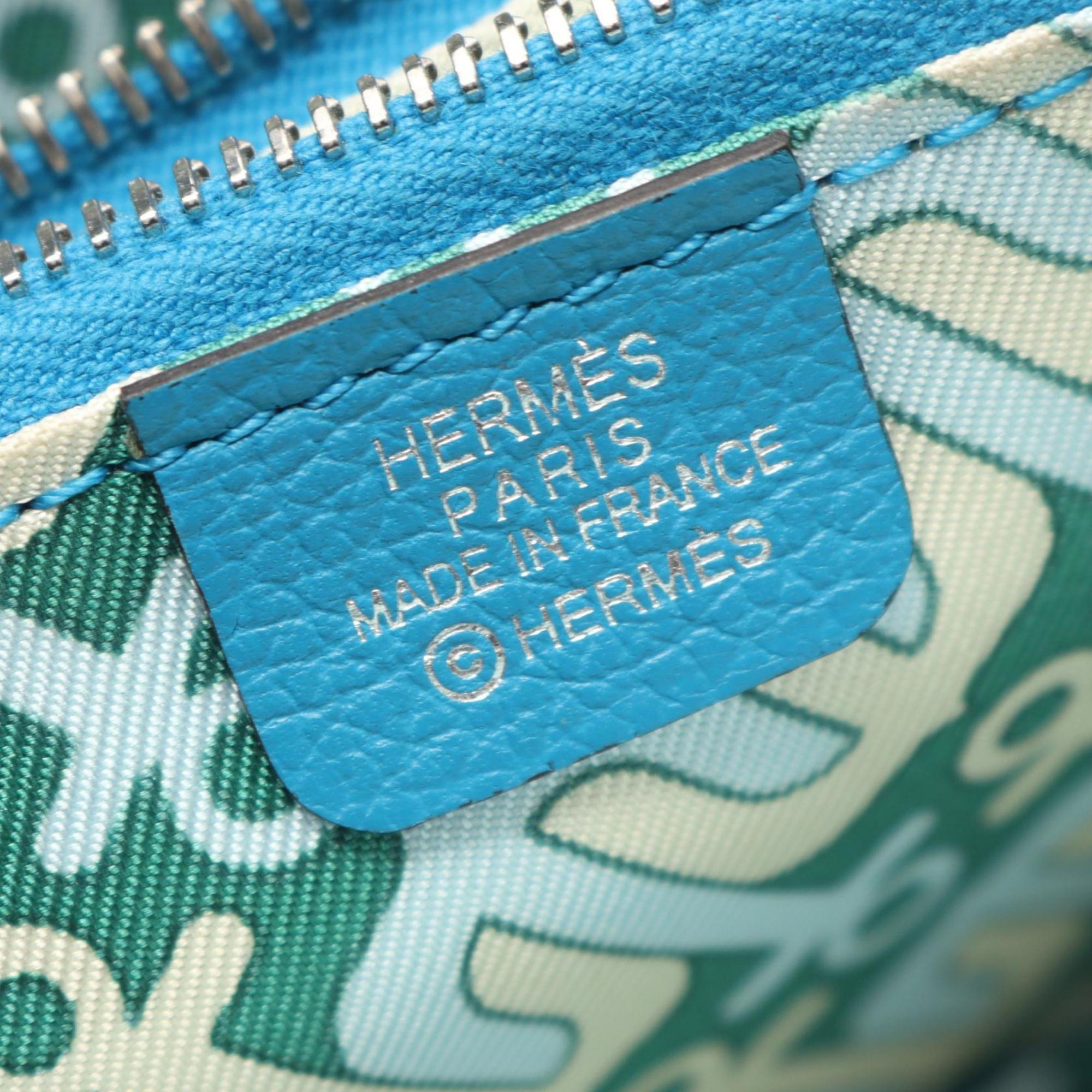 Hermes Blue Leather Wallet (Bi-Fold) (Pre-Owned)