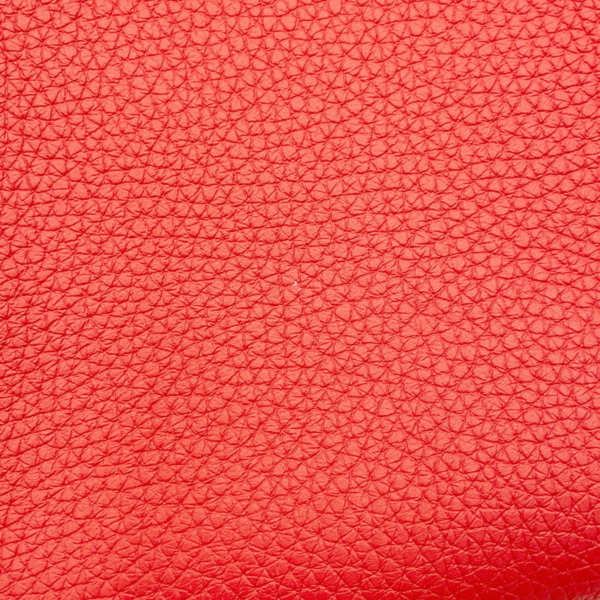 Hermes Red Color Togo Leather Backpack (Pre-Owned)