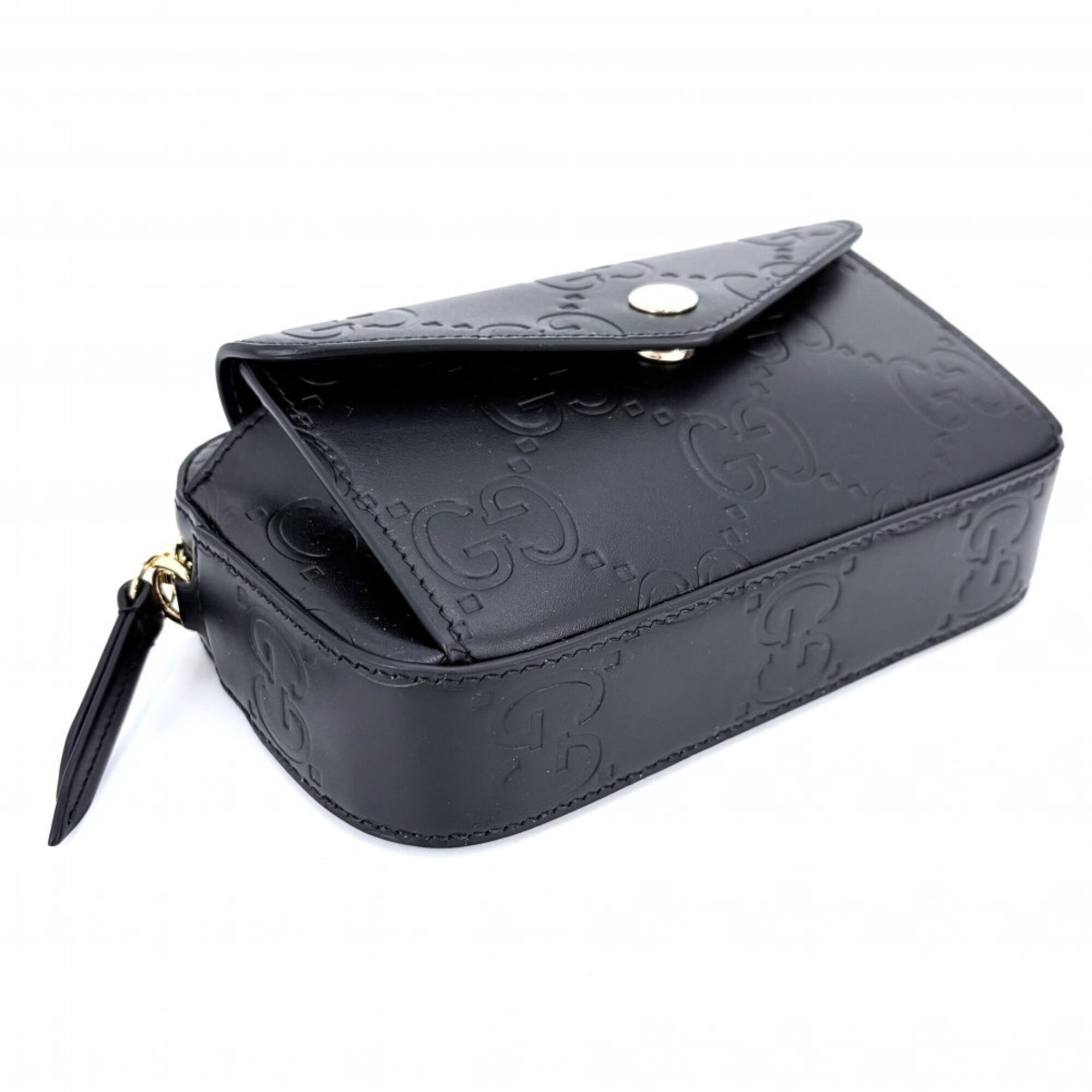 Gucci Black Leather Shoulder Bag (Pre-Owned)