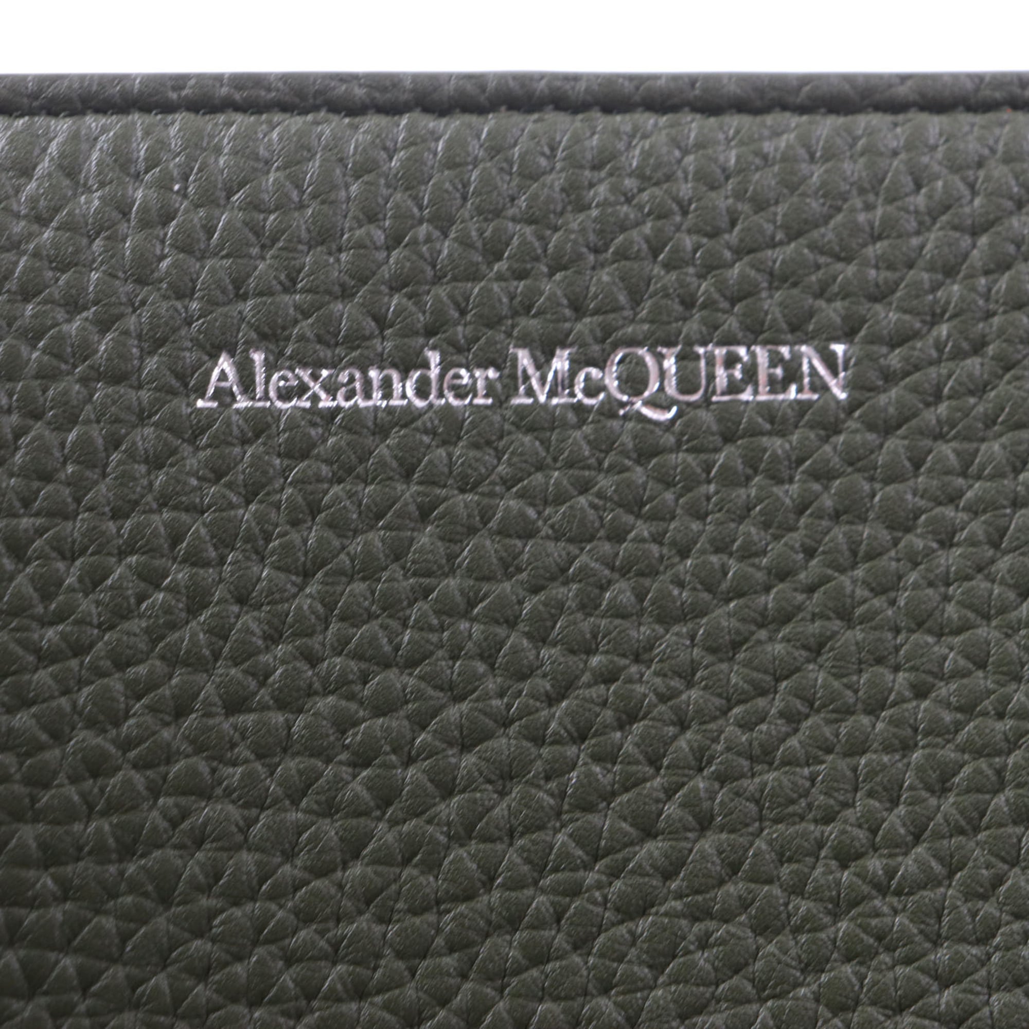 Alexander Mcqueen Khaki Leather Tote Bag (Pre-Owned)