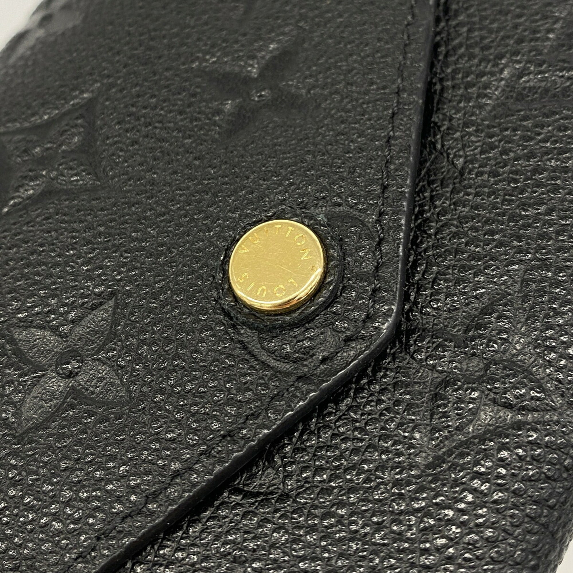 Louis Vuitton Noir Wallet (Tri-Fold) (Pre-Owned)