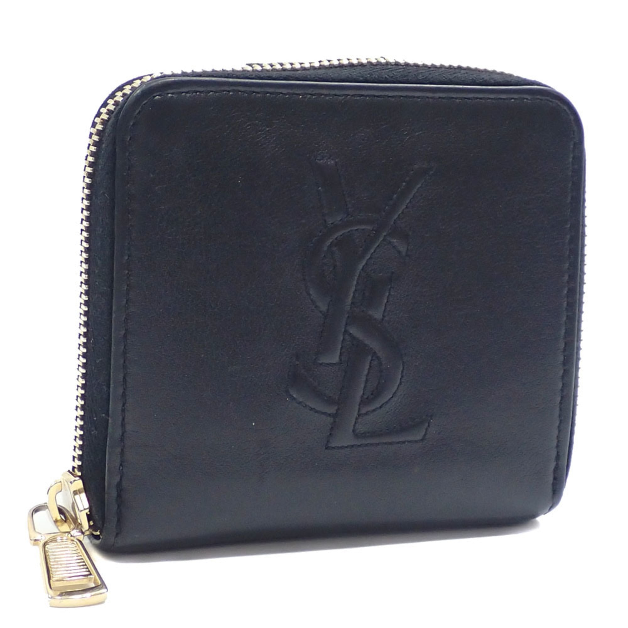 Saint Laurent Black Leather Wallet (Bi-Fold) (Pre-Owned)