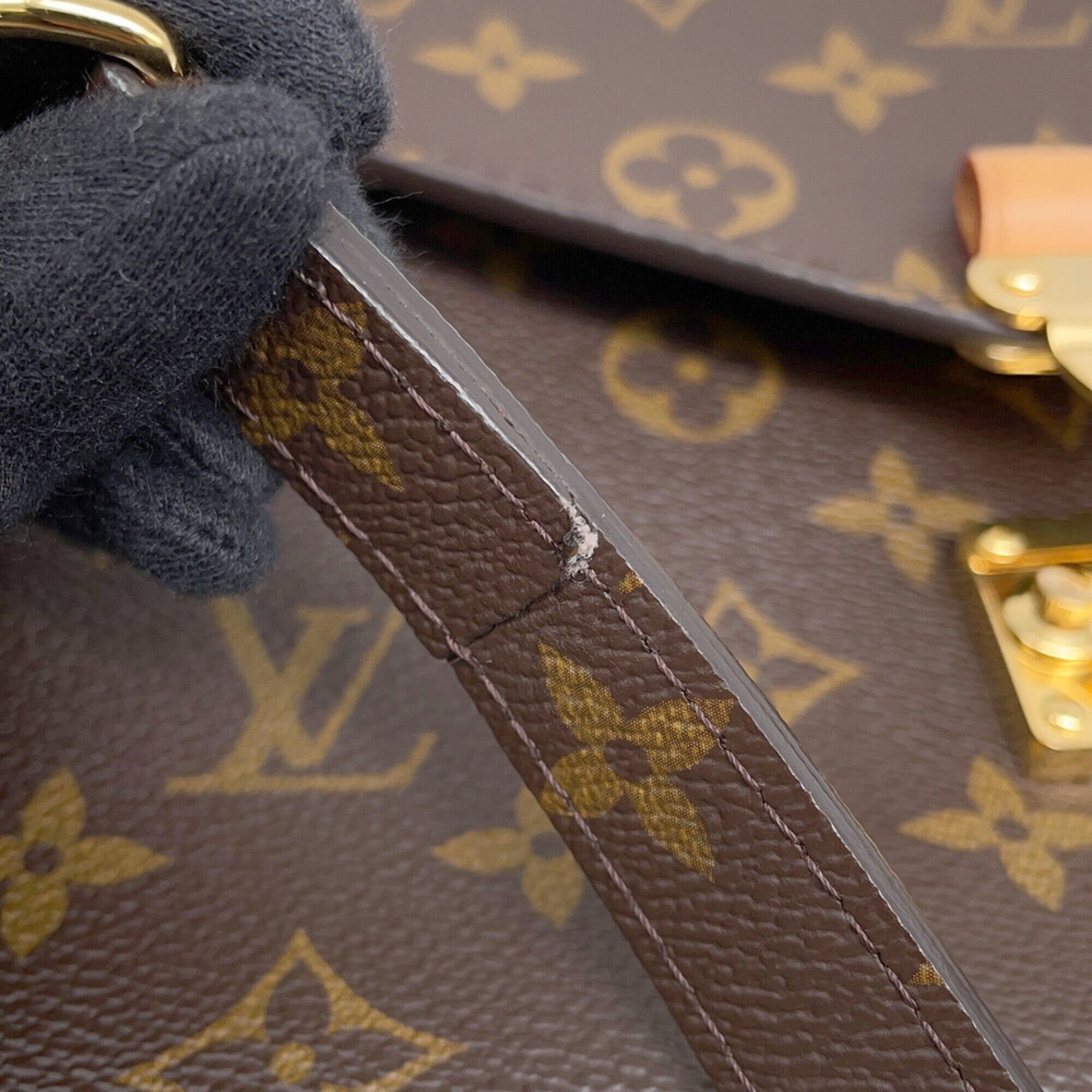 Louis Vuitton Brown Monogram Handbag Pochette (Pre-Owned)