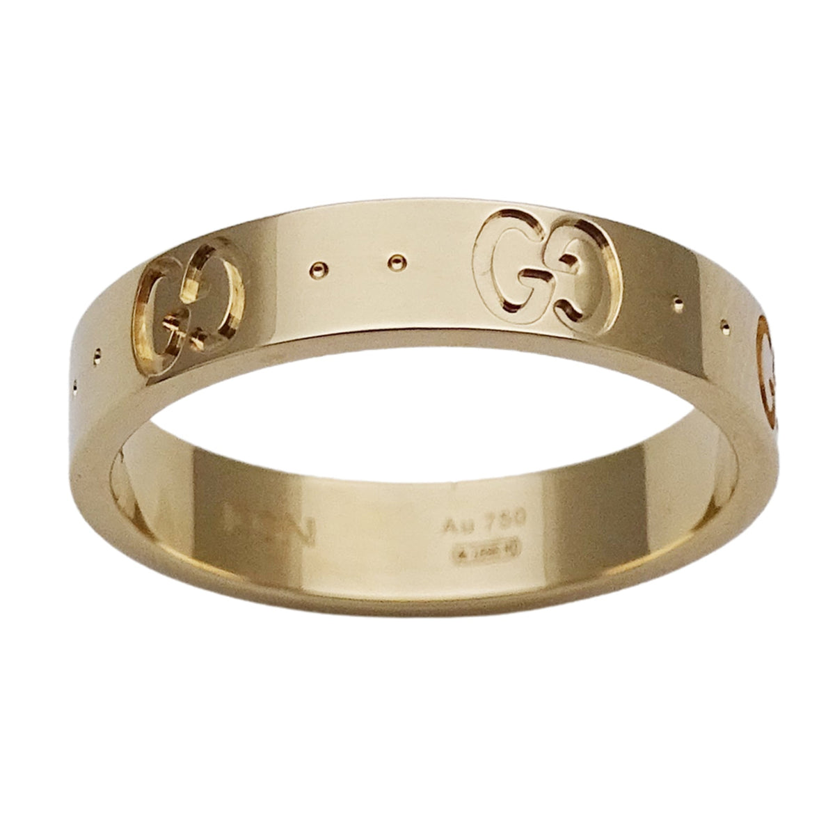 Gucci Yellow Gold Yellow Gold (18K) Band Ring (Pre-Owned)