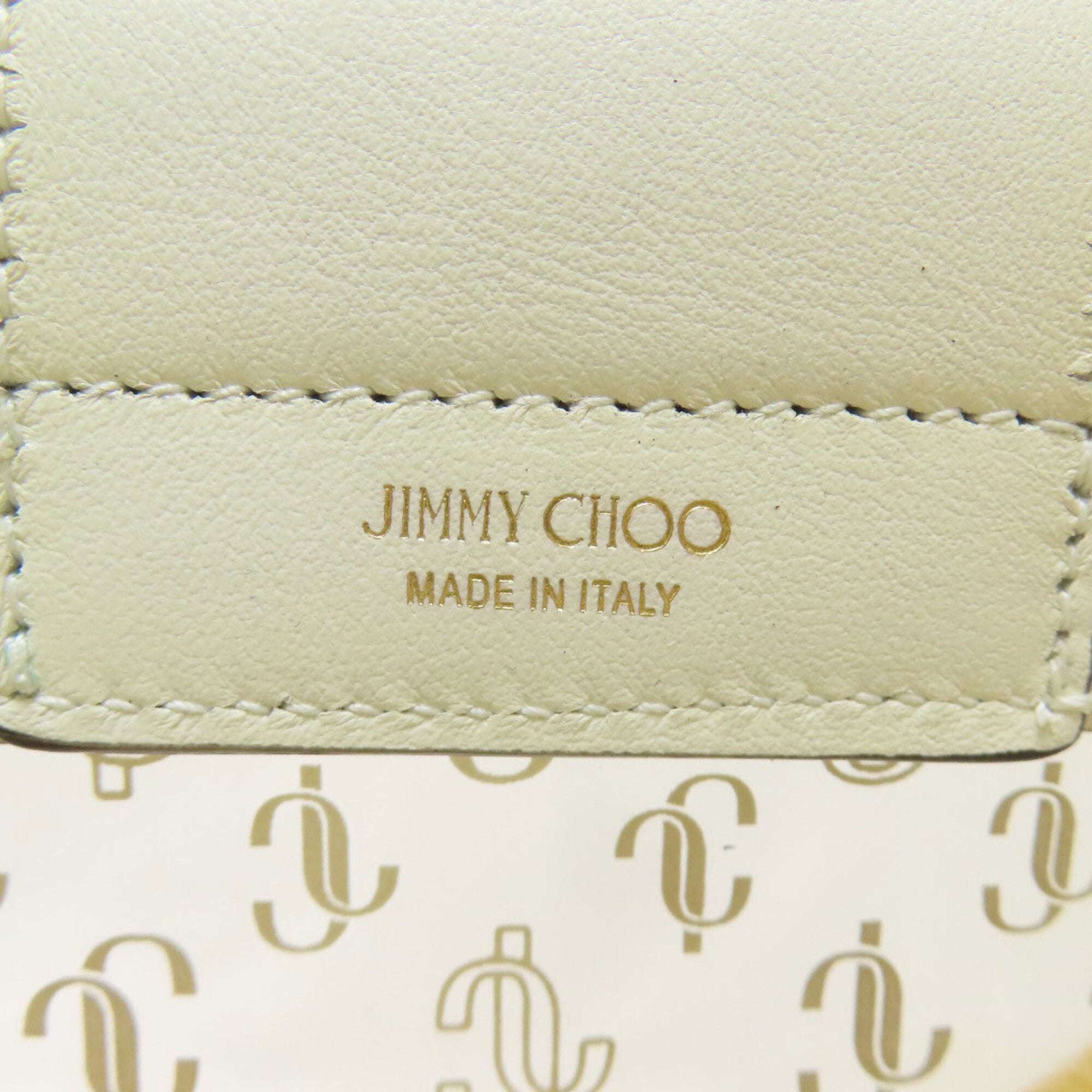 Jimmy Choo Clear White Vinyl Handbag Pouch (Pre-Owned)