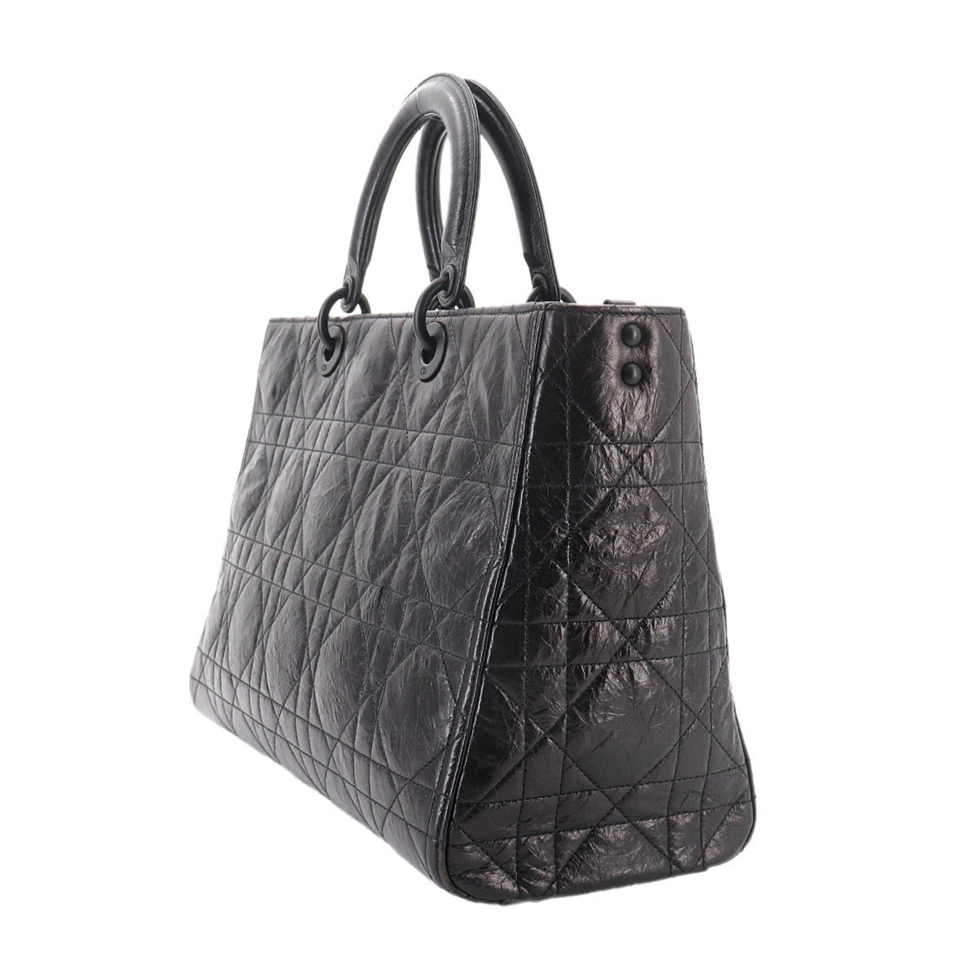 Christian Dior Black Leather Handbag (Pre-Owned)