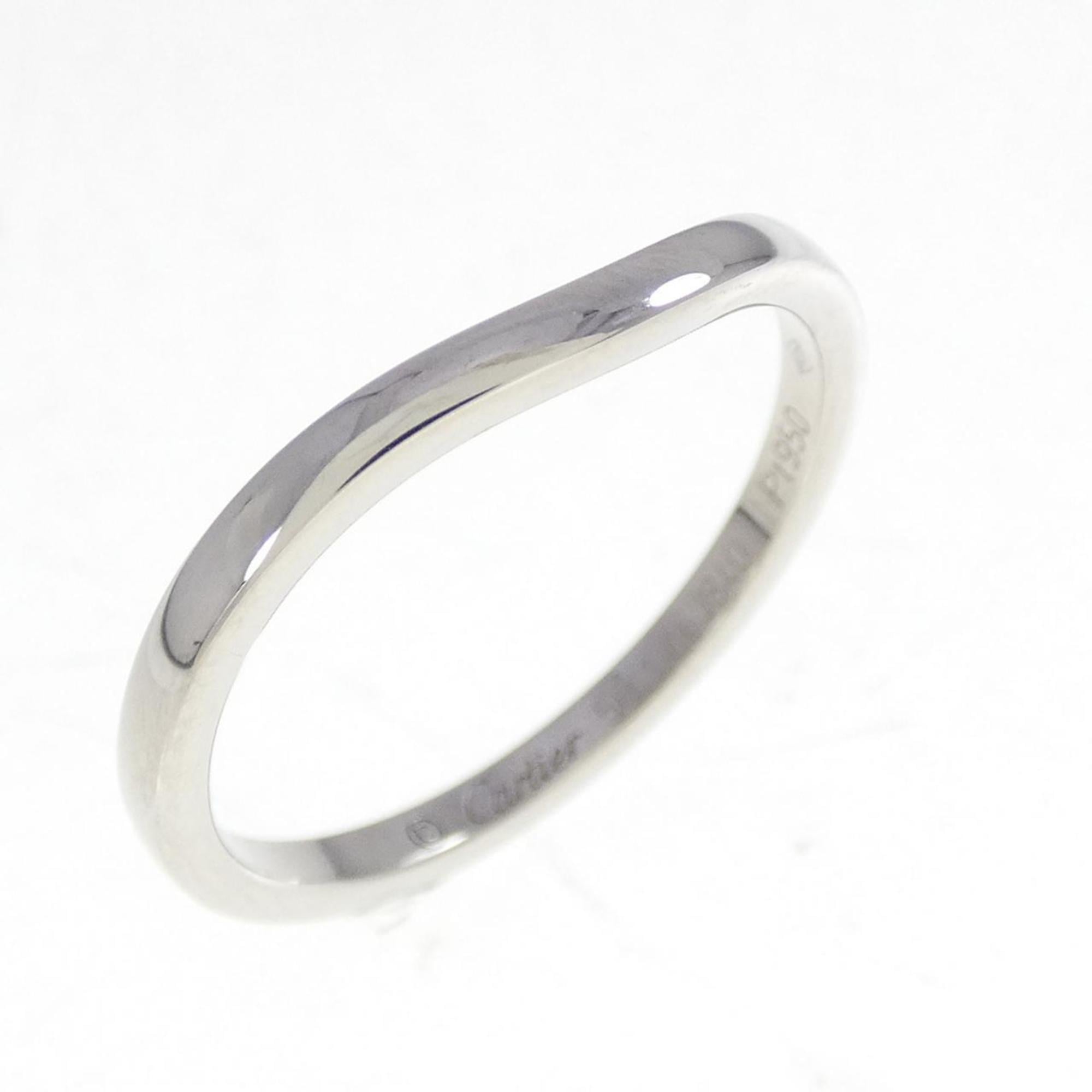 Cartier Platinum Platinum 950 Band Ring (Pre-Owned)