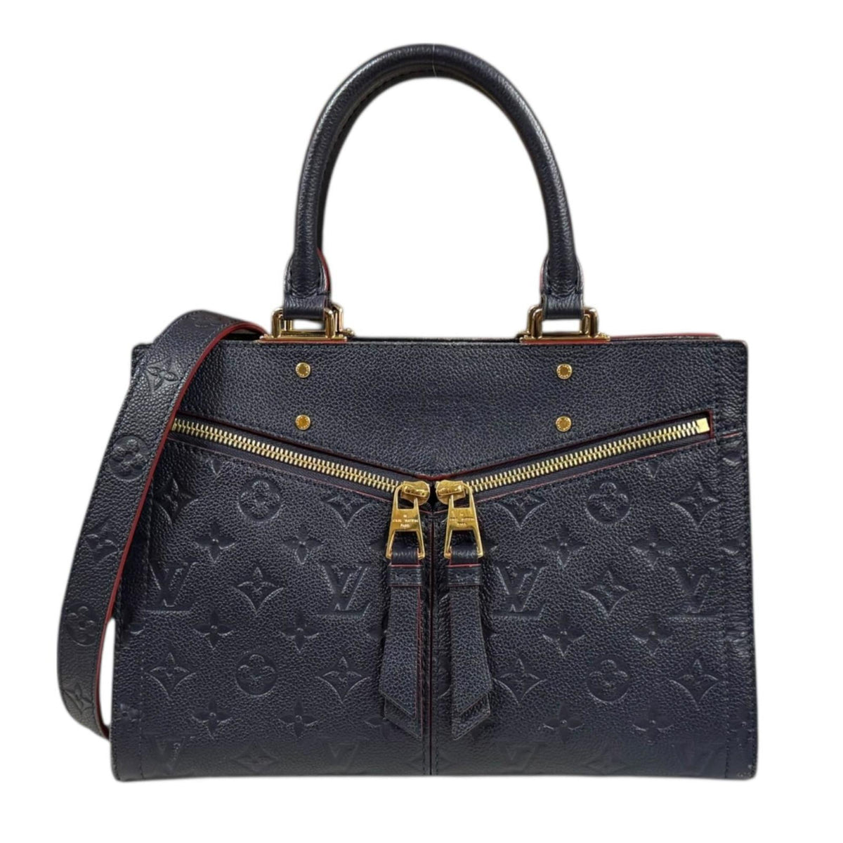 Louis Vuitton Marine Rouge Navy Monogram Empreinte Shoulder Bag (Pre-Owned)
