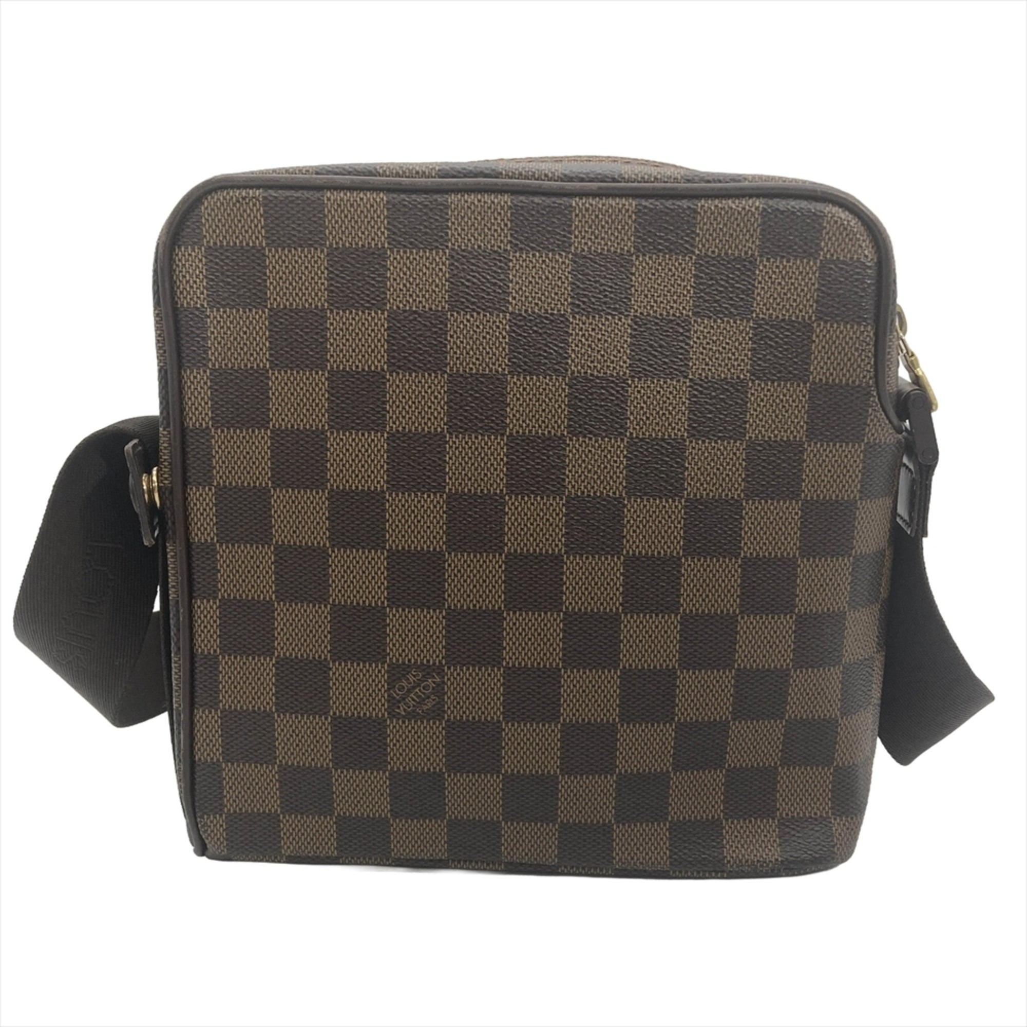 Louis Vuitton Brown Damier Canvas Ebene Damier Canvas Shoulder Bag (Pre-Owned)
