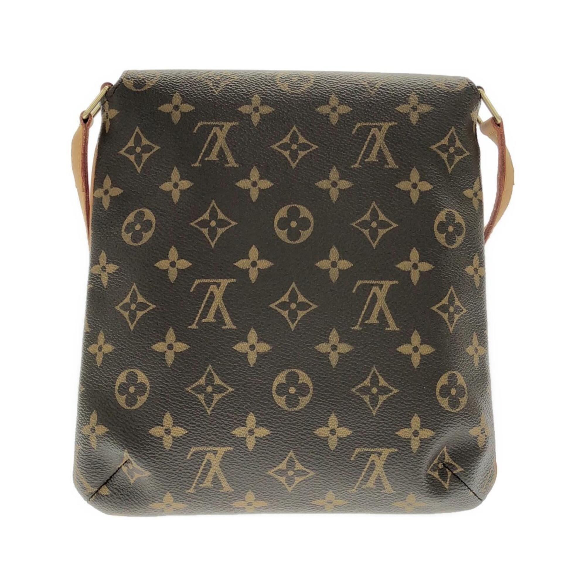 Louis Vuitton Monogram Marron Coated Canvas Shoulder Bag (Pre-Owned)
