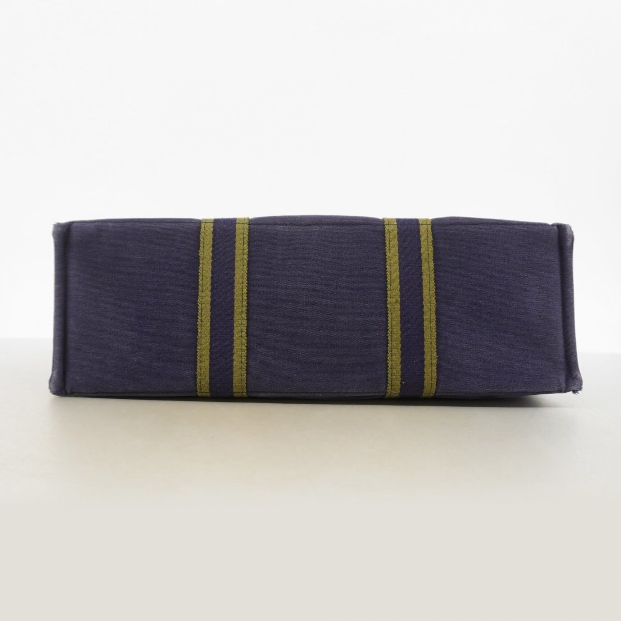 Hermes Navy Canvas Tote Bag (Pre-Owned)