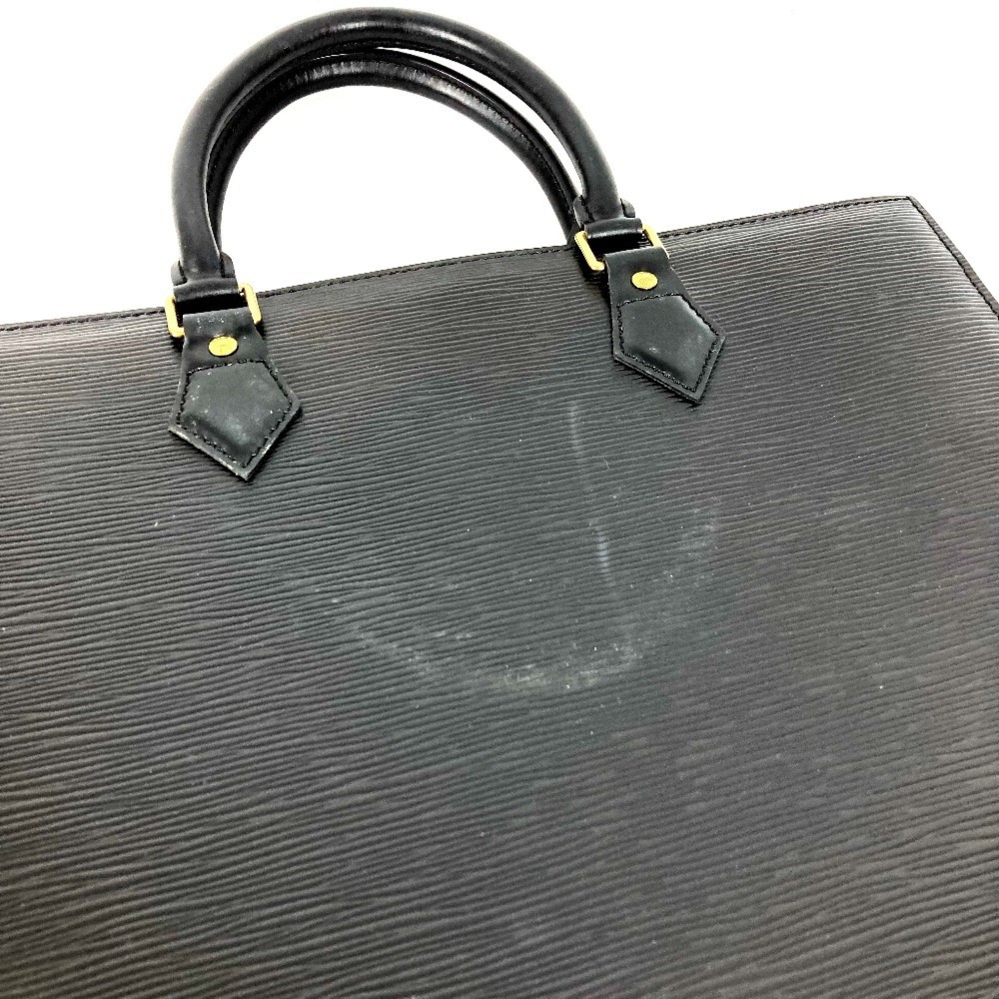 Louis Vuitton Black Epi Leather Handbag Tote Bag (Pre-Owned)