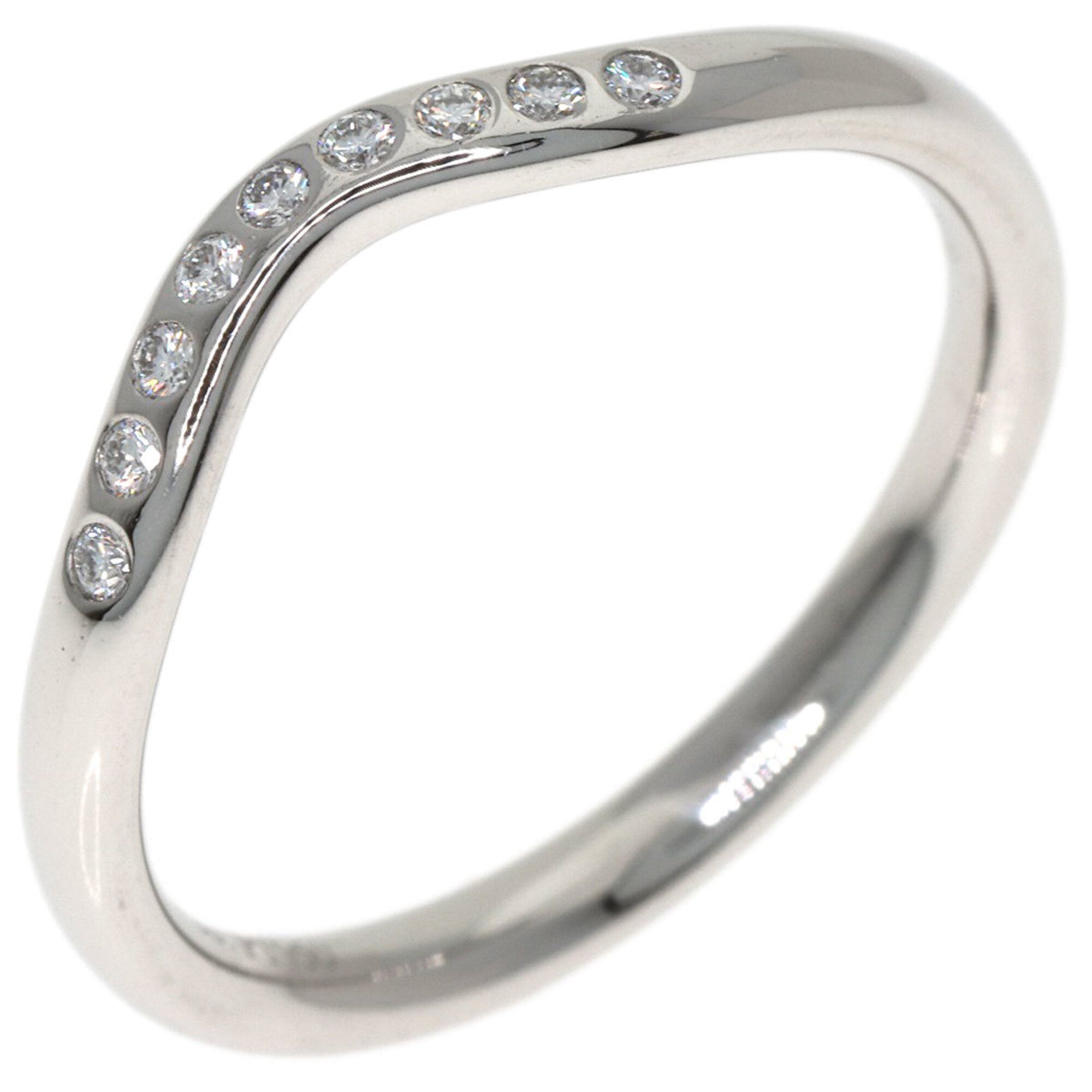 Tiffany Platinum Platinum 950 Band Ring (Pre-Owned)