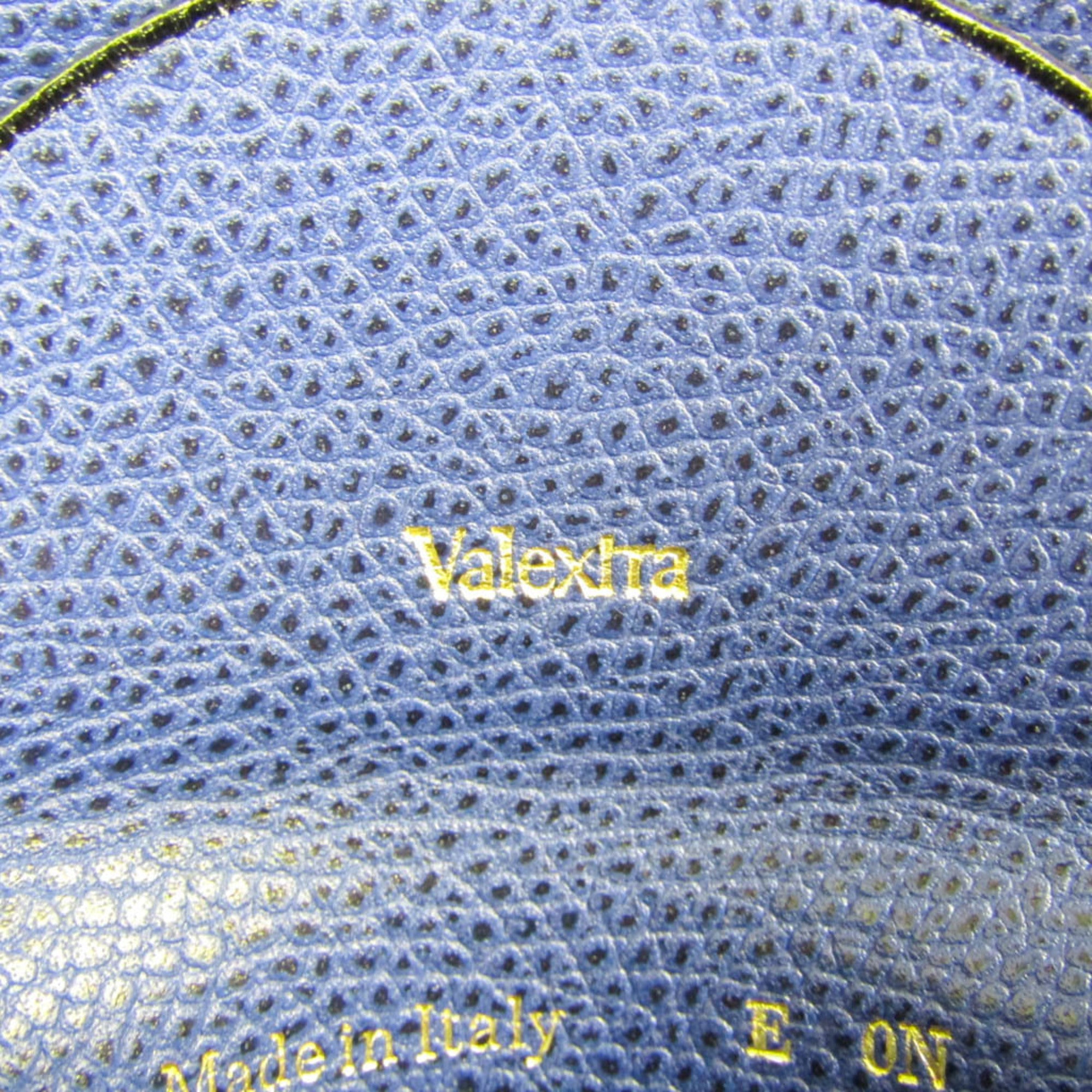 Valextra Royal Blue Leather Coin Purse/Coin Case (Pre-Owned)