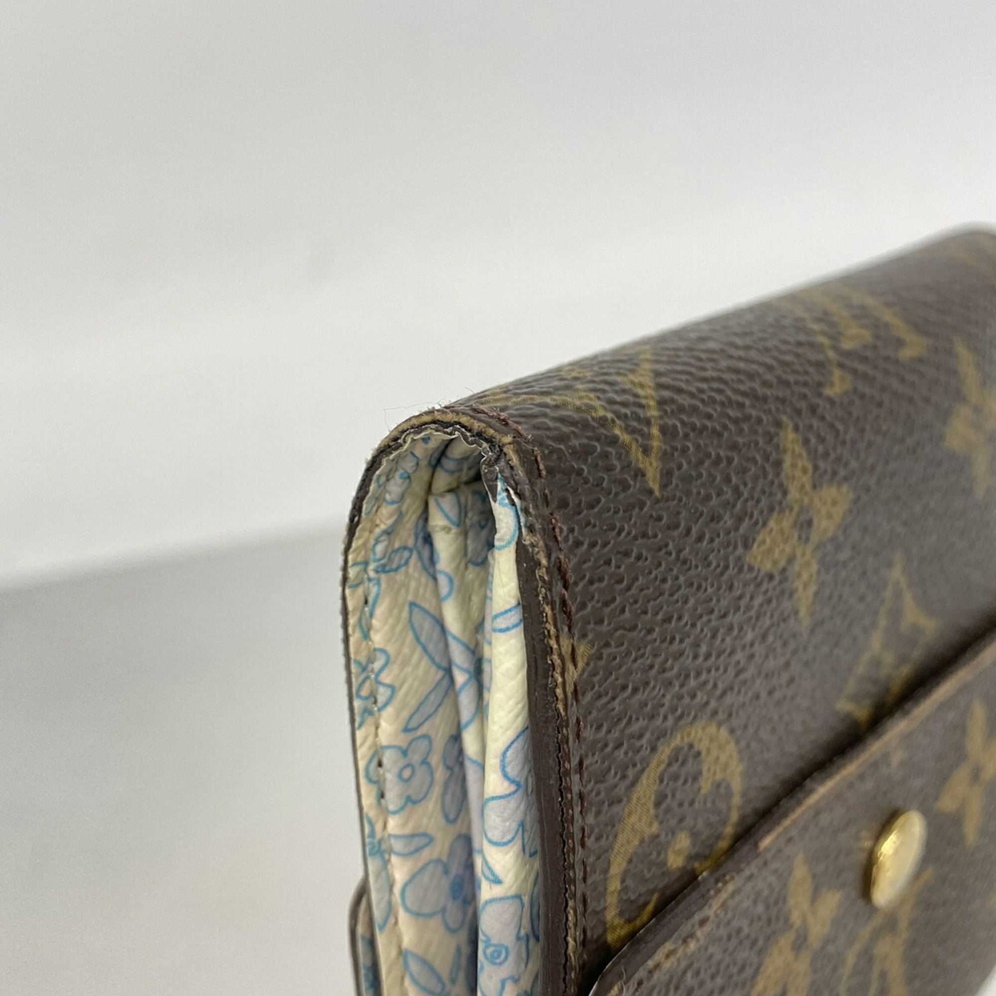 Louis Vuitton Brown Violet Wallet (Tri-Fold) (Pre-Owned)