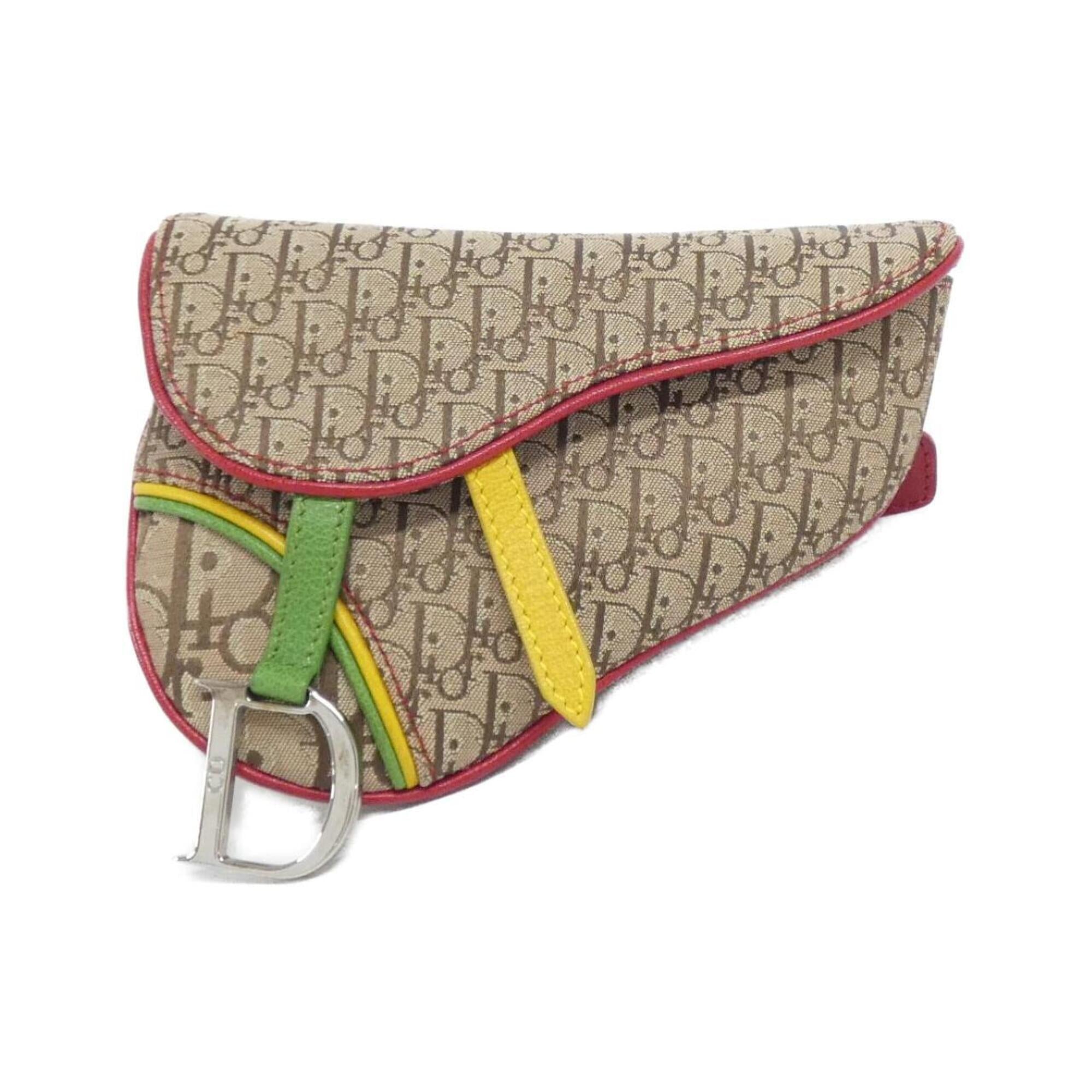 Christian Dior Beige Multi-Color Canvas Fanny Pack (Pre-Owned)
