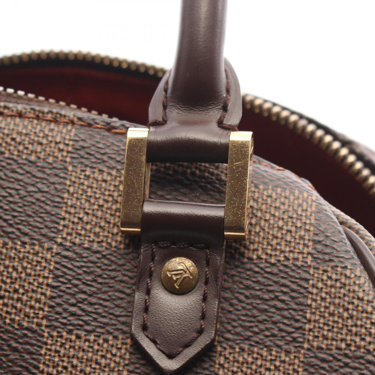 Louis Vuitton Brown Damier Canvas Coated Canvas Handbag (Pre-Owned)