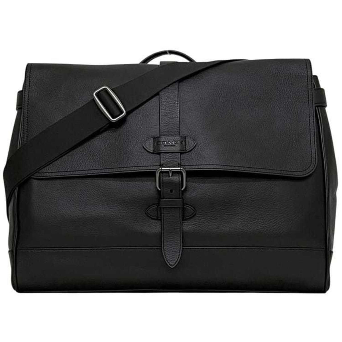 Coach Black Leather Crossbody Bag Shoulder Bag (Pre-Owned)